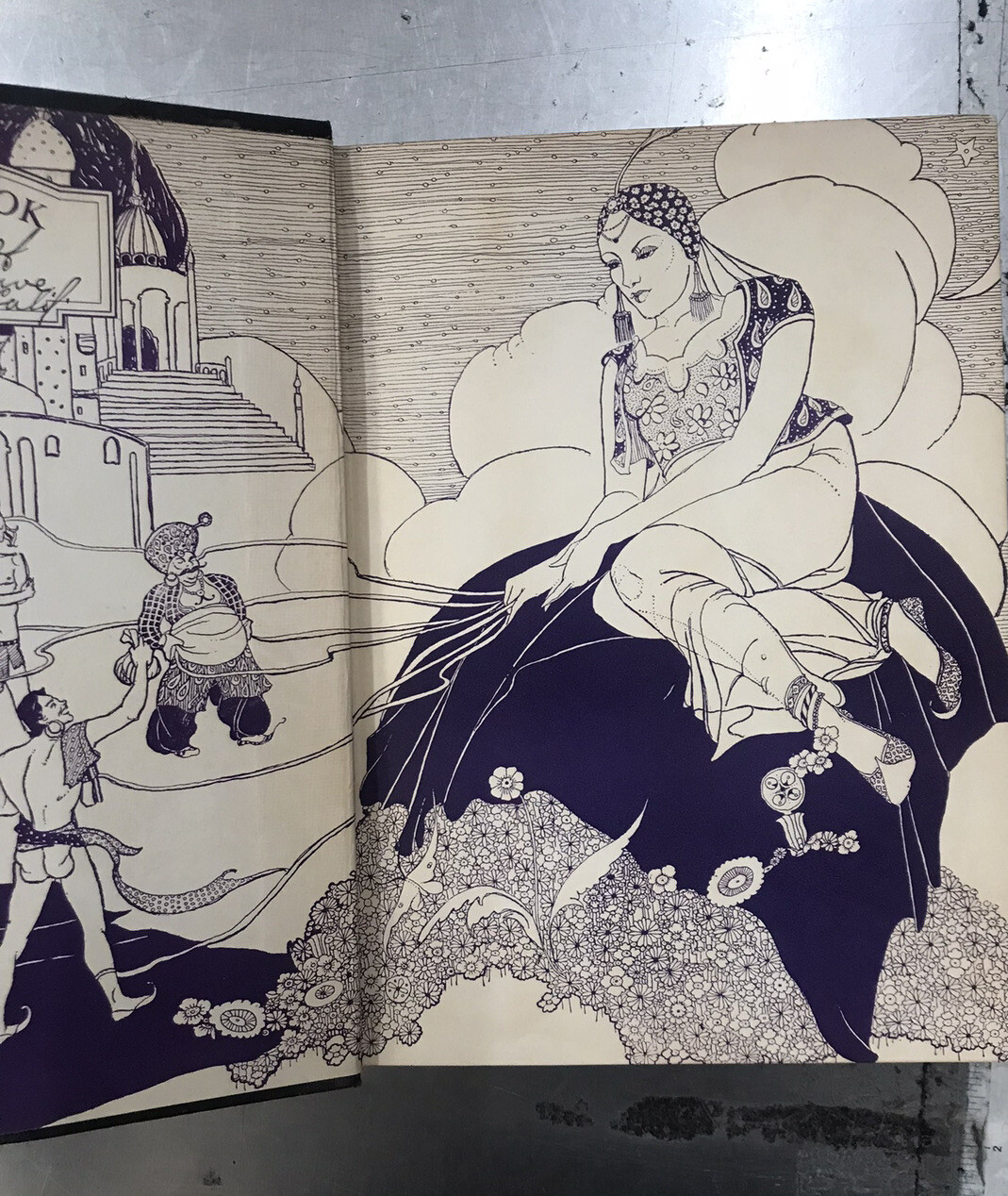 Vintage 1937 The Arabian Nights Laurence Houseman Edmud Dulac Garden City