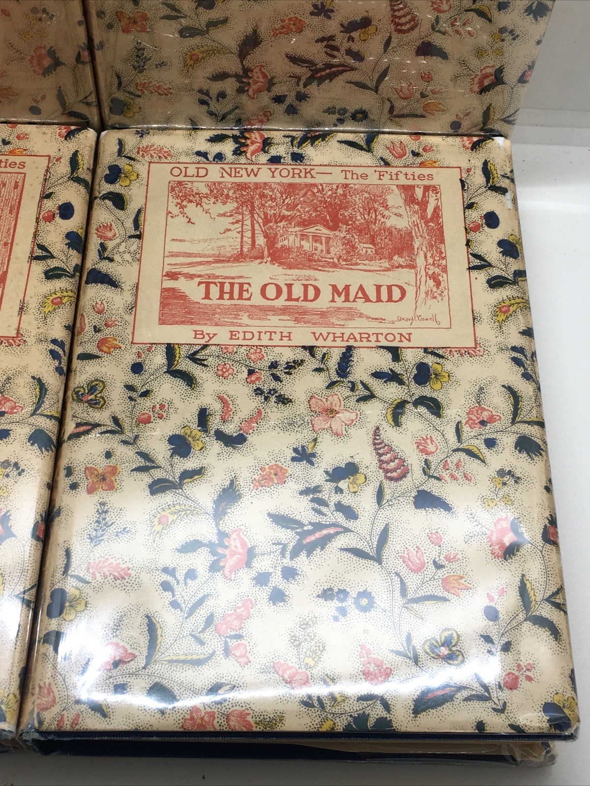 Rare 1924 Edith Wharton First Edition Old New York 4 Book Set, 1 SIGNED!! HCDJ