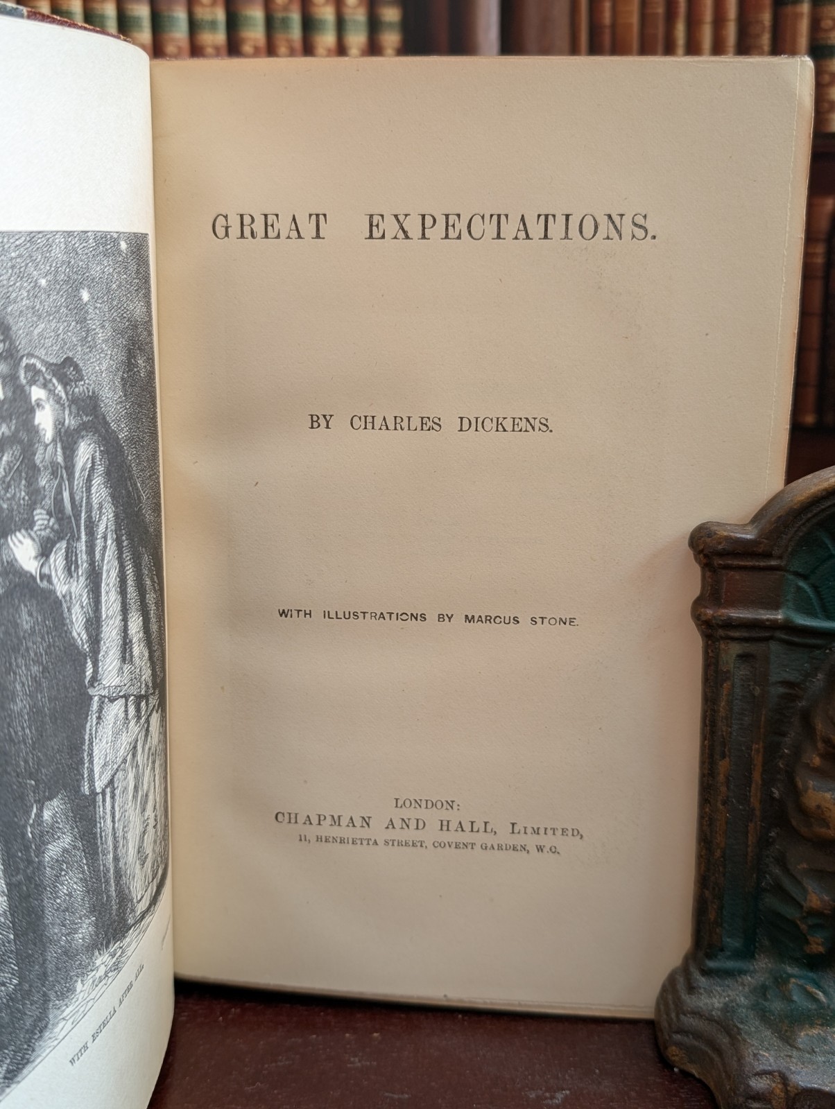 Great Expectations by Charles Dickens beautiful gilt brown leather binding