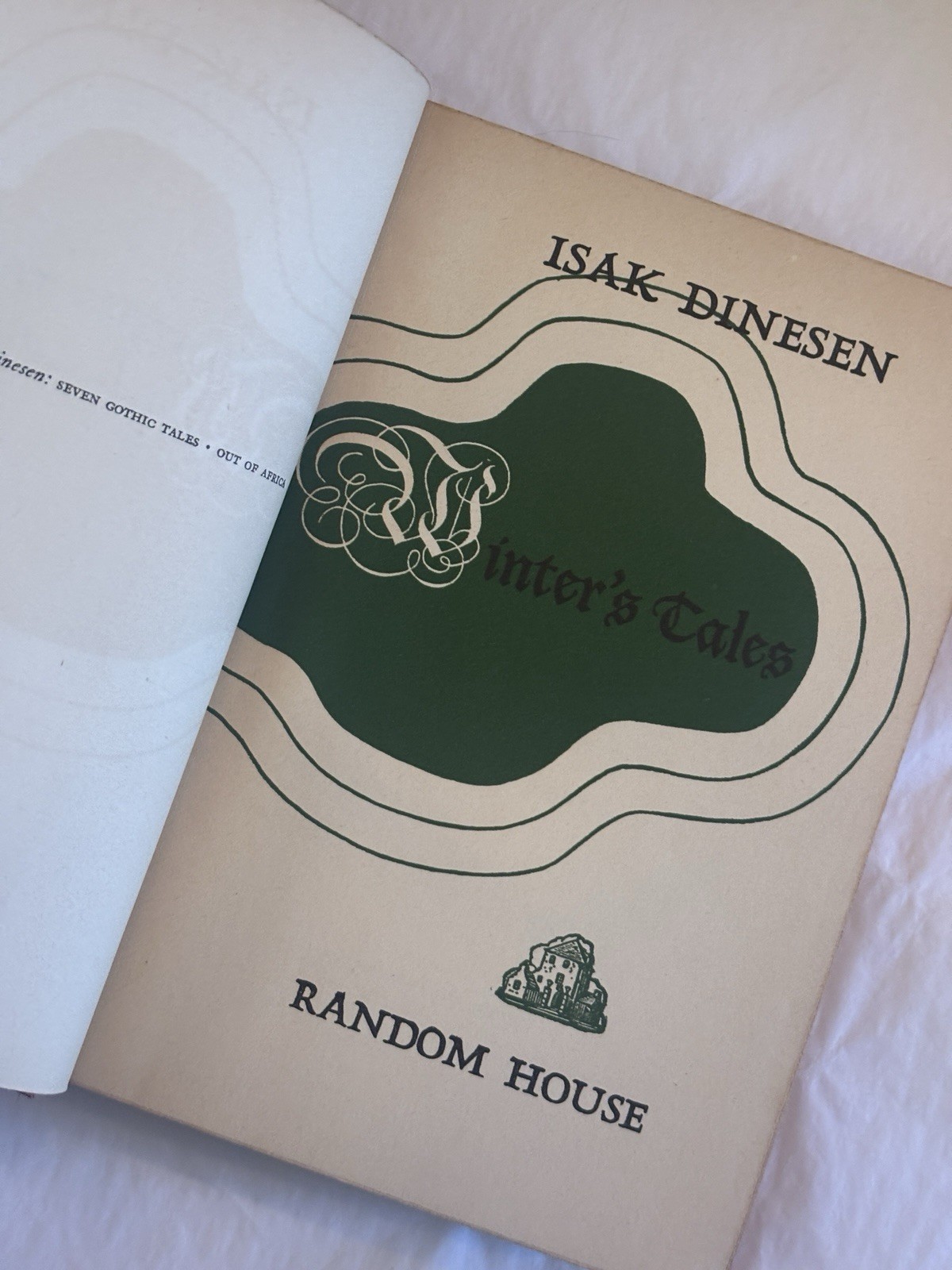 ISAK DINESEN – WINTER’S TALES Random House 1942 Wartime Edition Hardcover