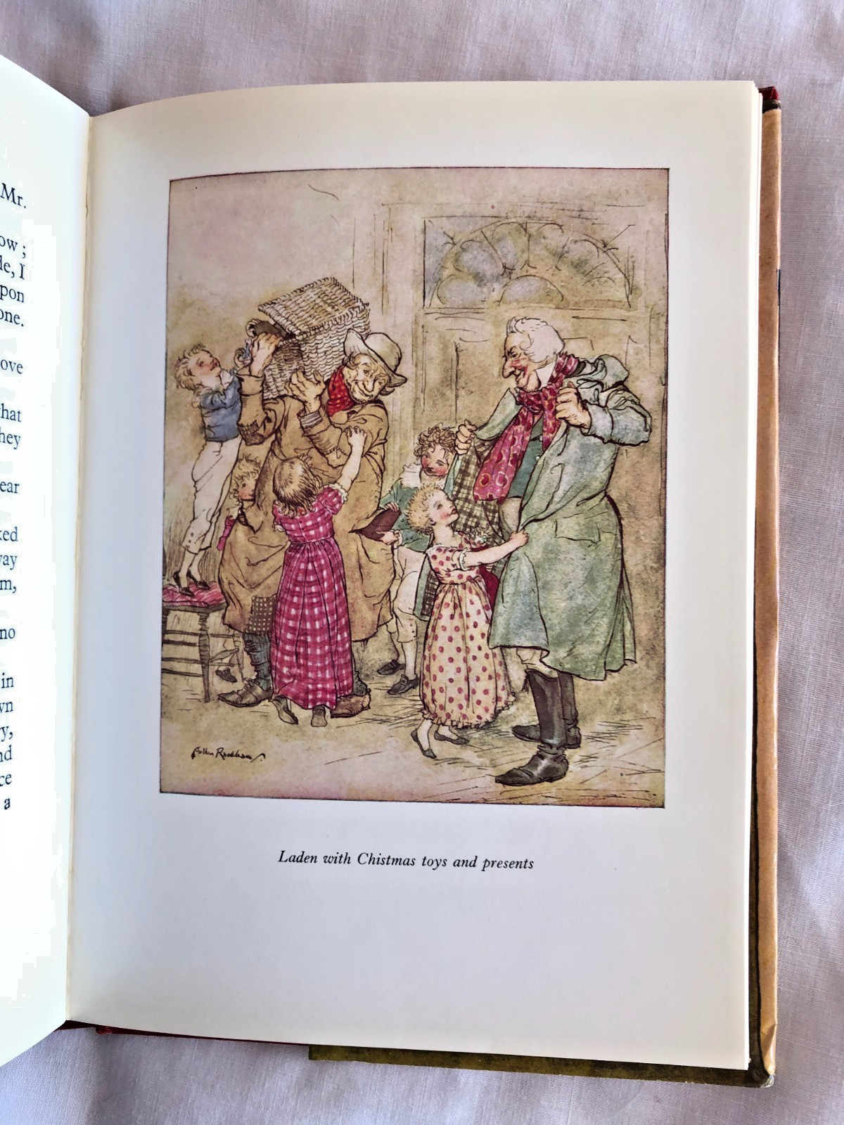 A Christmas Carol Book Charles Dickens Illustrations Arthur Rackham 1973 HB/DJ
