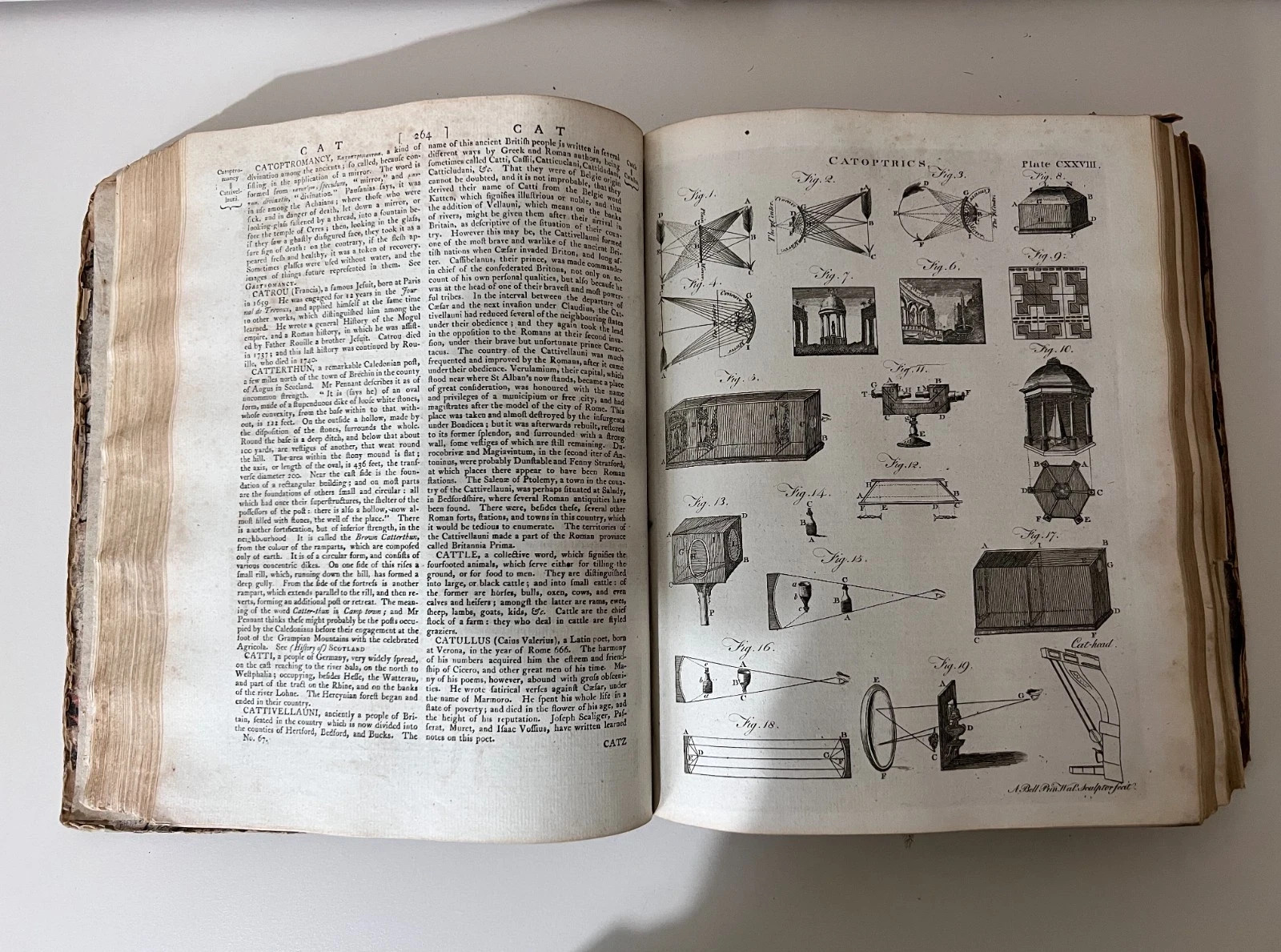 1797 Encyclopaedia Britannica 3rd Edition Antique Vol 4 Leather Spine Book