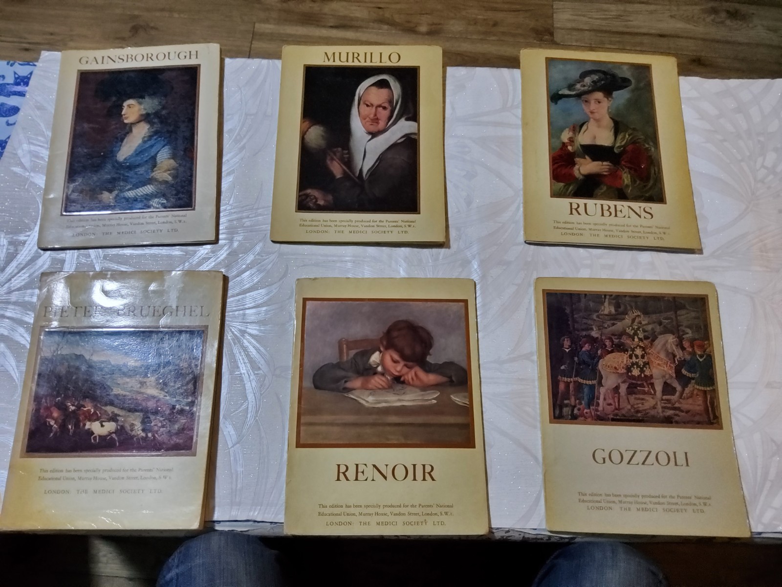 ❤️6 1960s 2nd Editon❤️Medici Society Gozzzoli Rubens Renoir Maurillo Brueghel+❤️