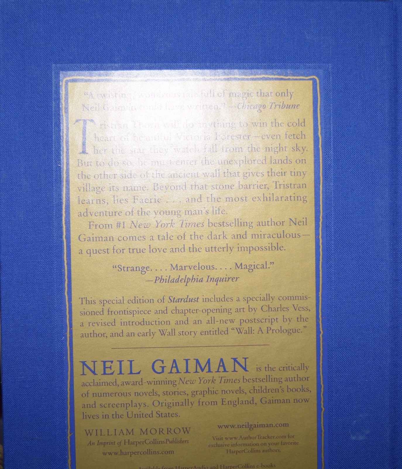 Stardust by Neil Gaiman Cloth Bound Hardcover Deluxe Gift Collectible Edition