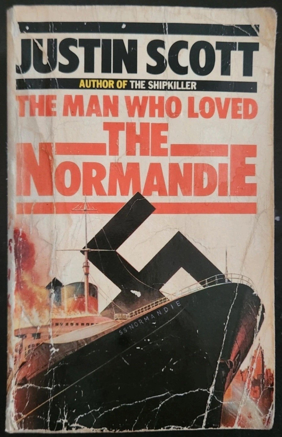 The Man Who Loved the Normandie Justin Scott 1982 Granada Paperback Vintage