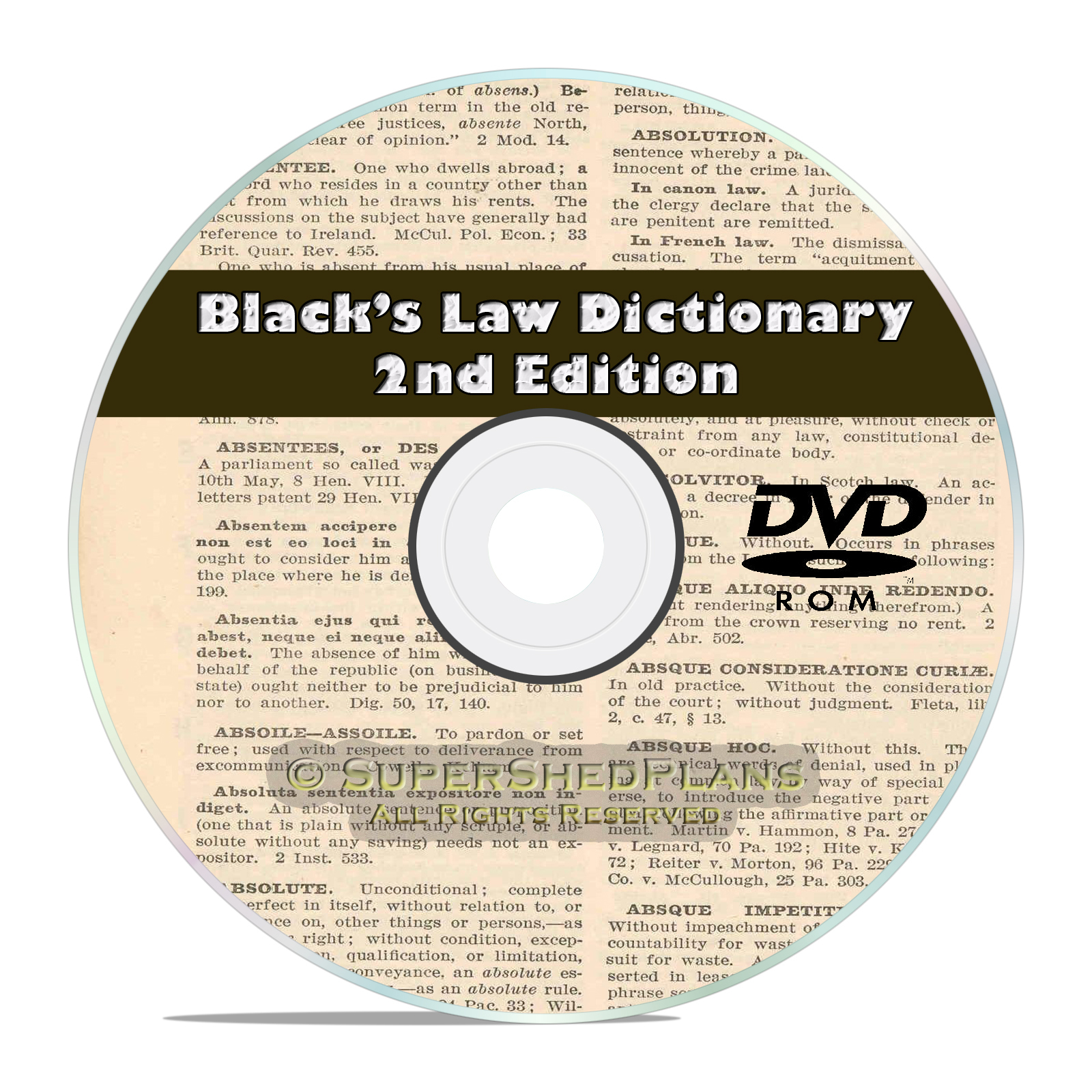 Black’s Law Dictionary, 2nd Edition, The Vintage Law School Bible of Legal Terms
