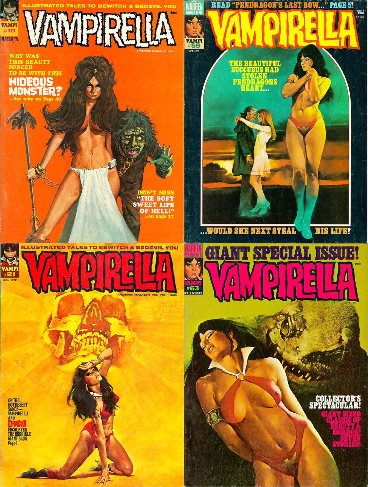 Vampirella – Comic Horror Super heroines Sexy Art Magazine -114 Old Issue on DVD