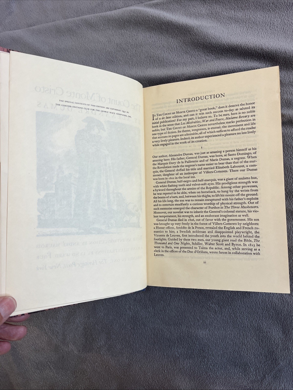 The Count of Monte Cristo by Alexandre Dumas Heritage Press 1941 Lynd Ward Box