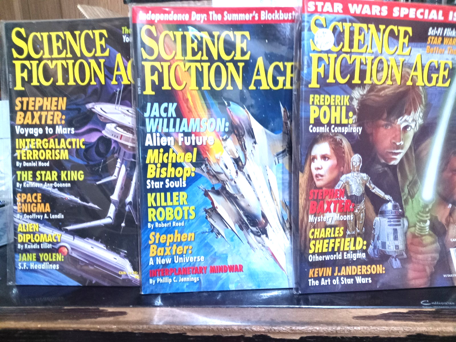 25 Vintage 1993-1998 Science Fiction Age Magazine Lot (NM, 9.4 UNREAD COPIES)