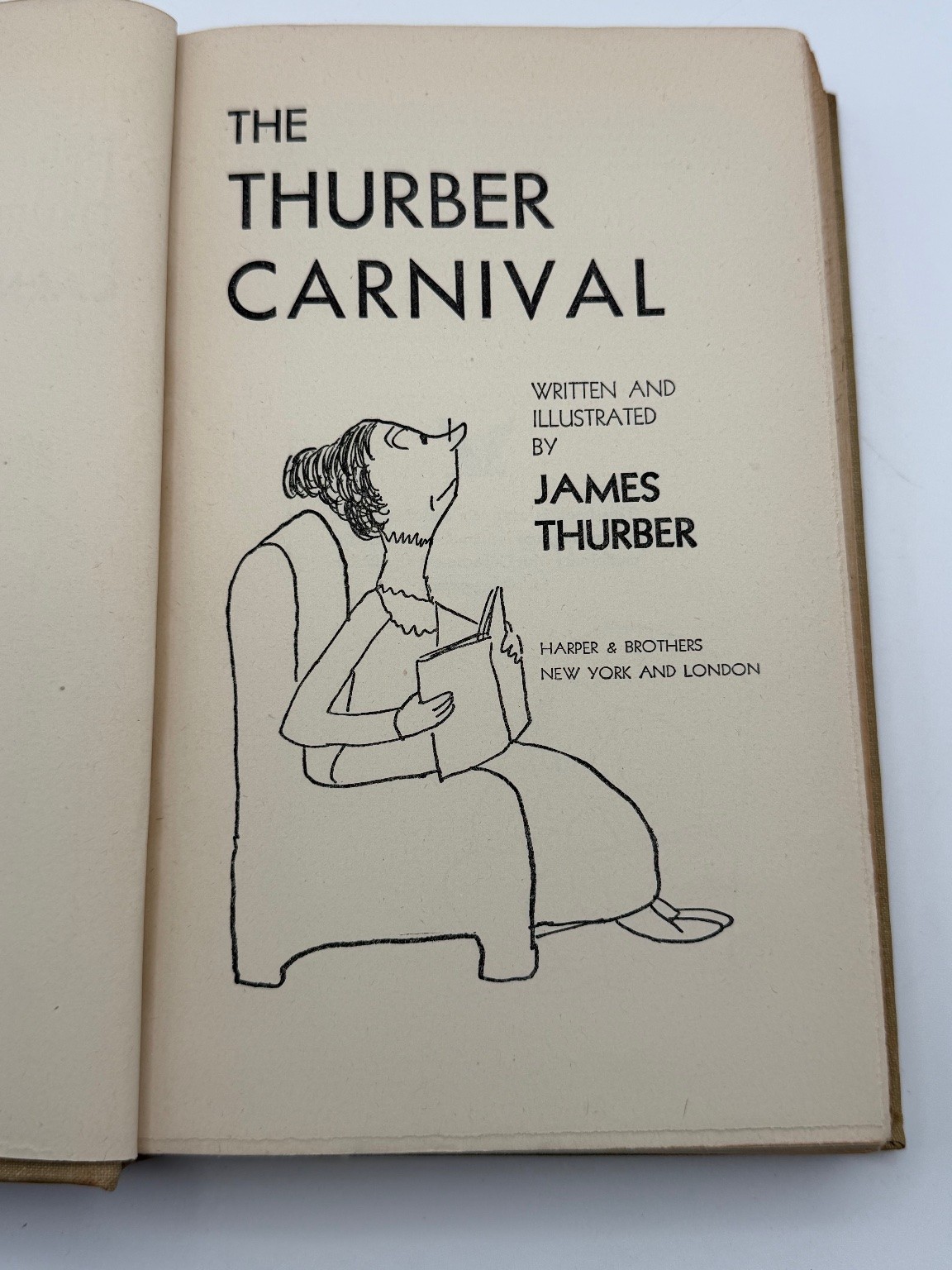 The Thurber Carnival James Thurber 1945 Illustrated Humorous Stories