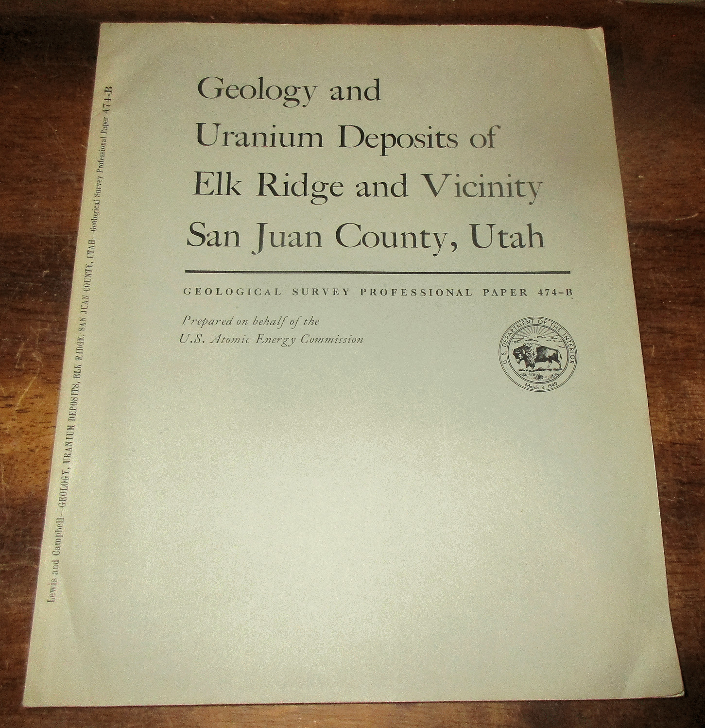GEOLOGY COLORADO PLATEAU SOUTHEASTERN UTAH ELK RIDGE SAN JUAN CO. ORE DEPOSITS