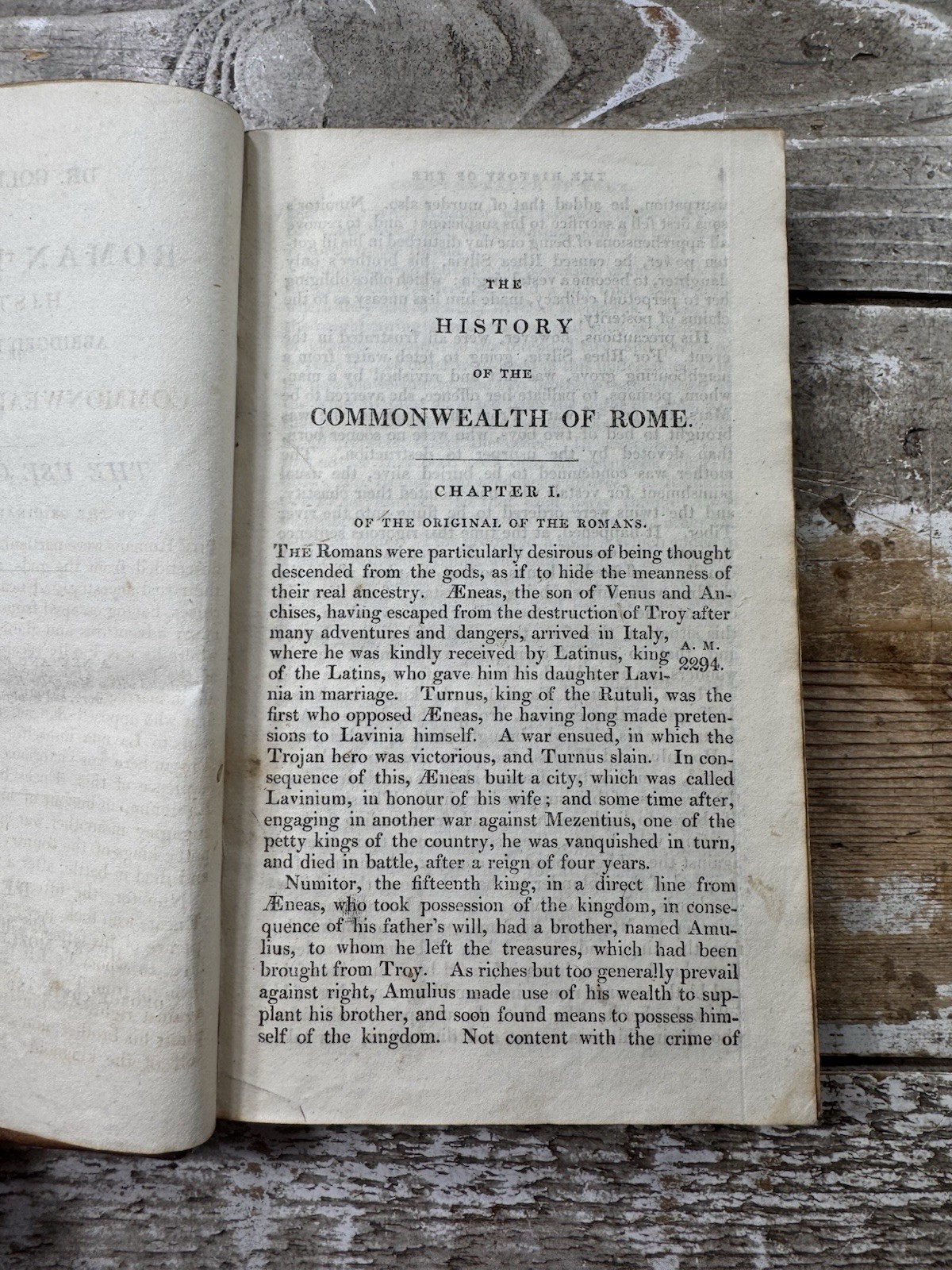 1826 Antique History Textbook “Dr. Goldsmith’s Roman History” NO MAP
