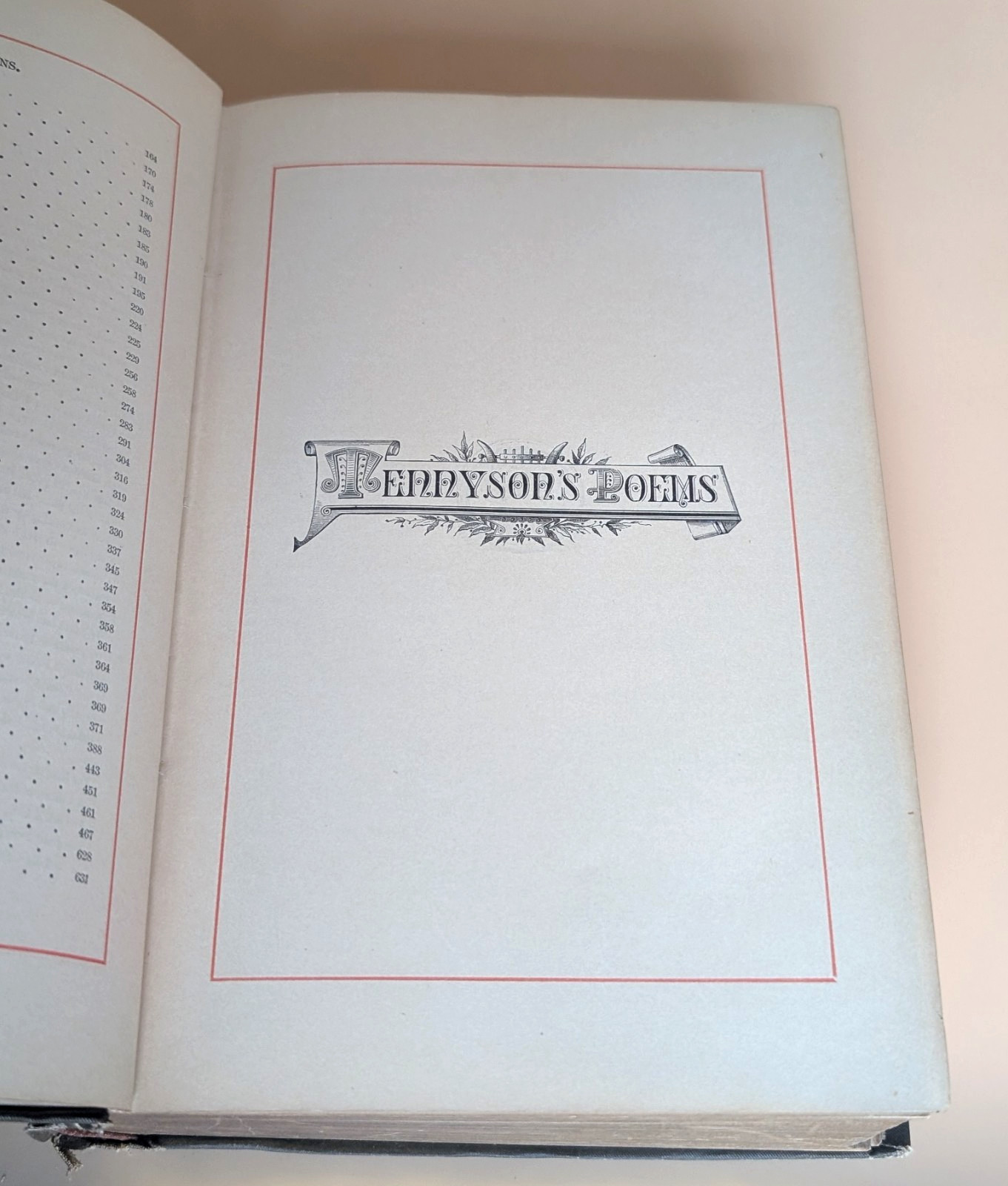 Antique Alfred Lord Tennyson Complete Poetical Works c1889 Illustrated