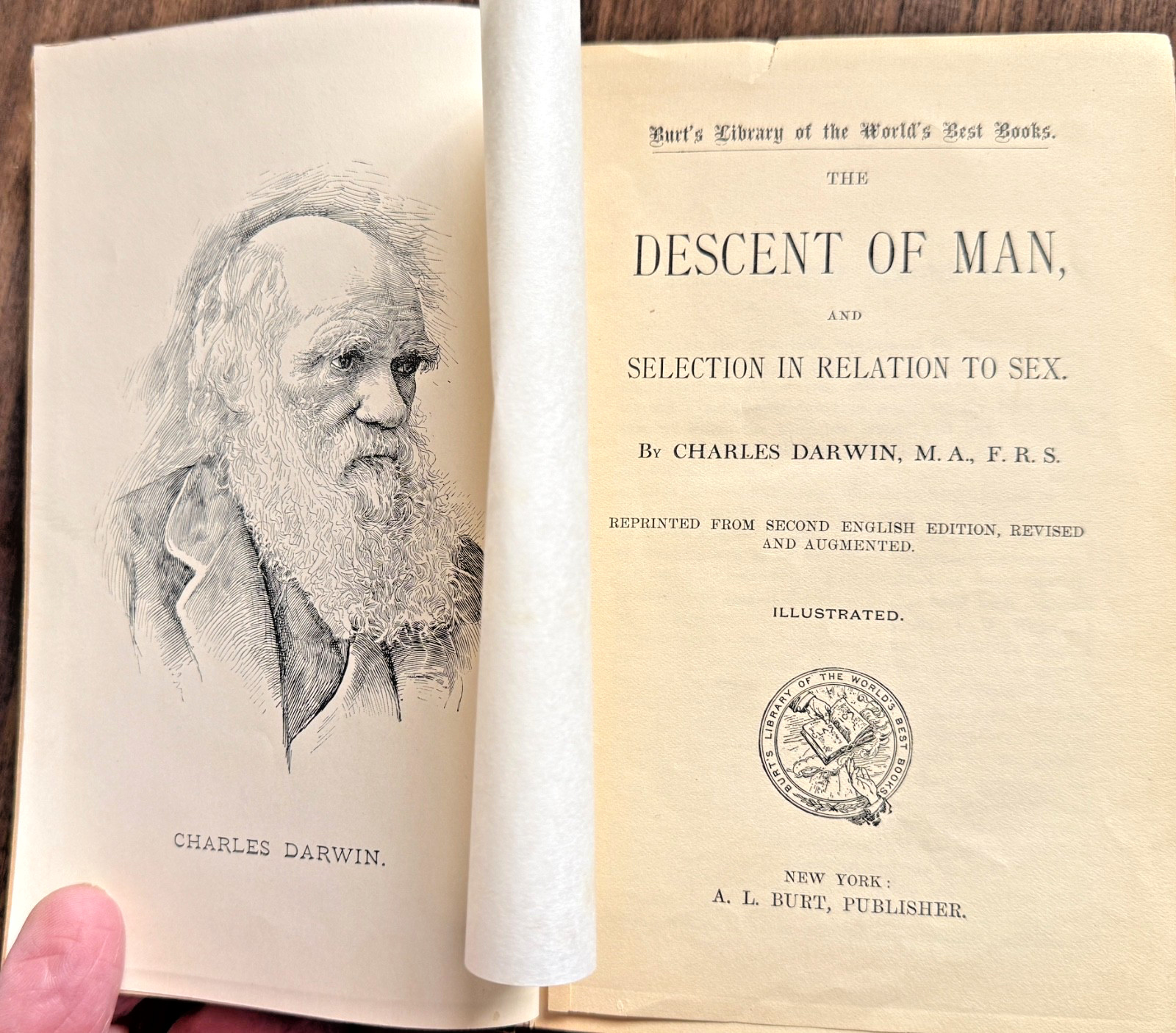 The Descent of Man & Selection in Relation to Sex – Darwin 1874 2nd ed Revised