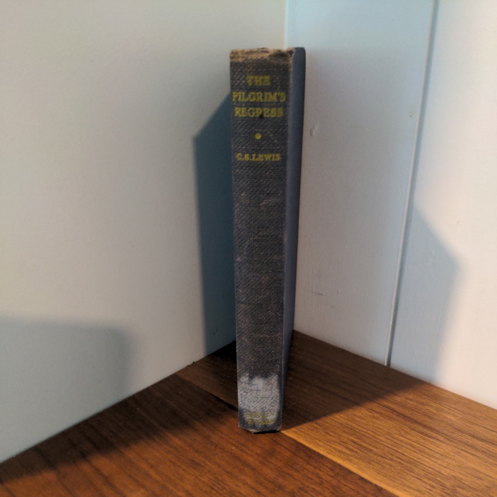 Early American edition C.S. Lewis The Pilgrim’s Regress Ex-Lib SHEED & WARD 1944