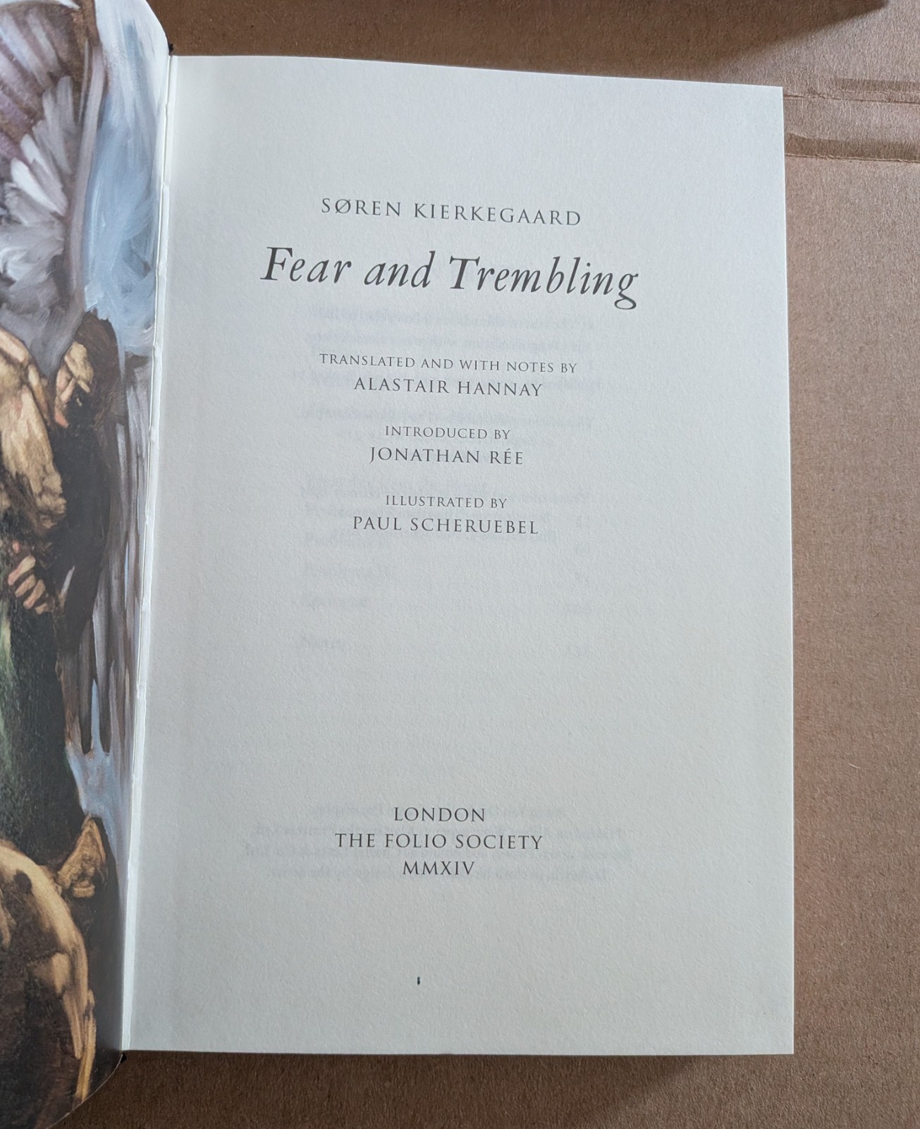 FEAR AND TREMBLING Soren Kierkegaard 2014 Folio Society illustrated HC free S/H