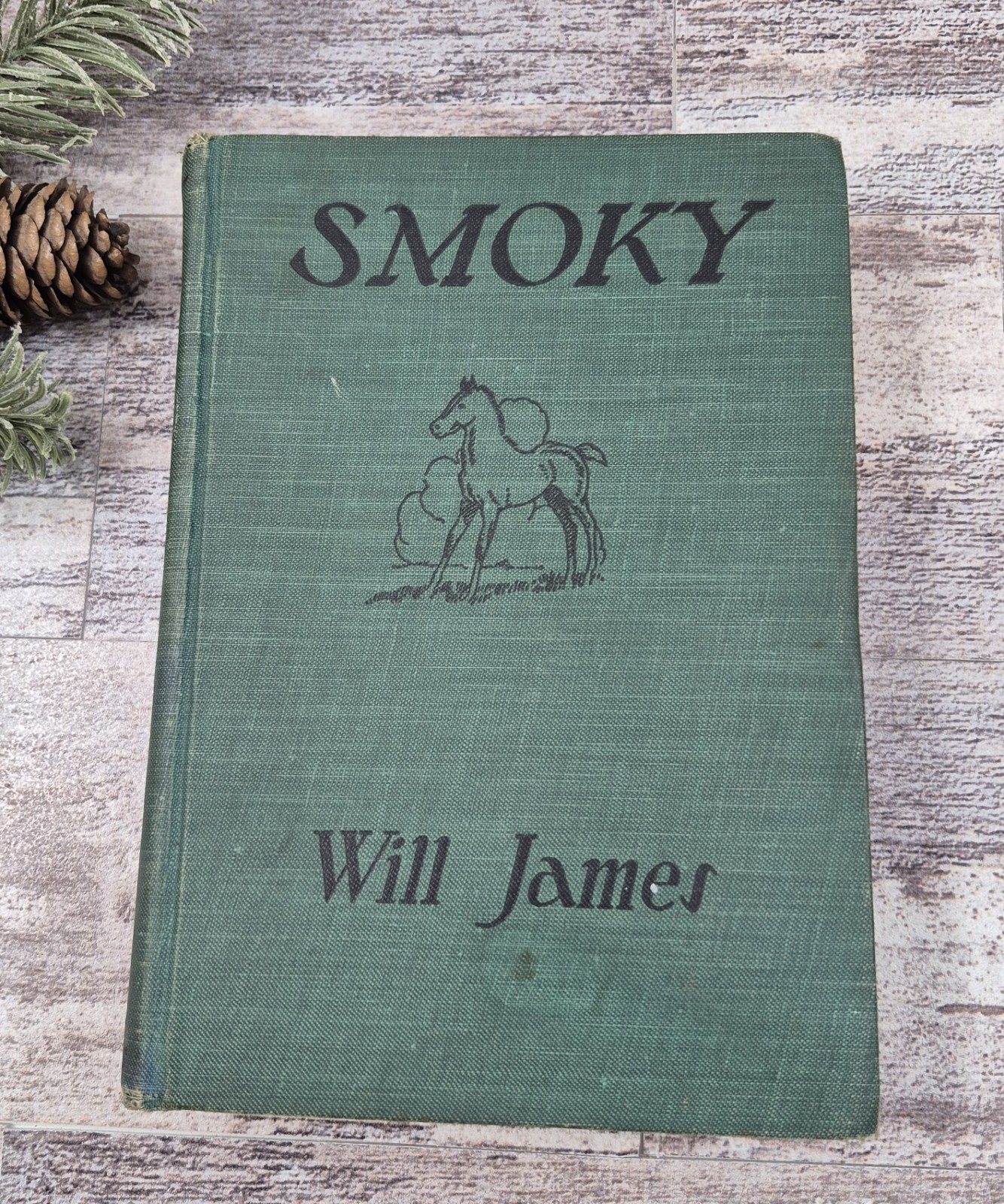 SMOKY the Cowhorse, by Will James, Linen Hardback Book, Charles Scribner’s, 1927