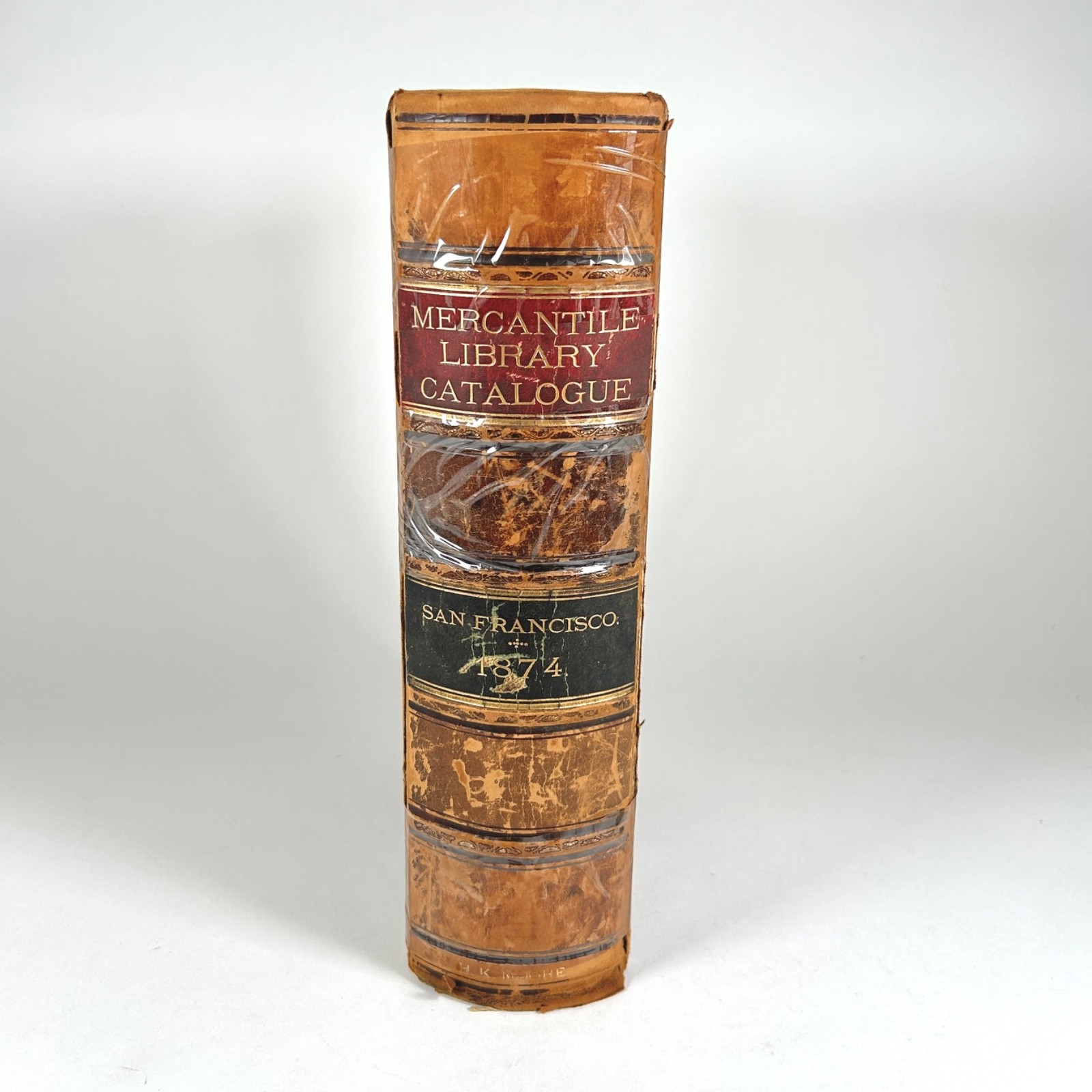Mercantile Library Catalogue San Francisco 1874 Original Francis and Valentine