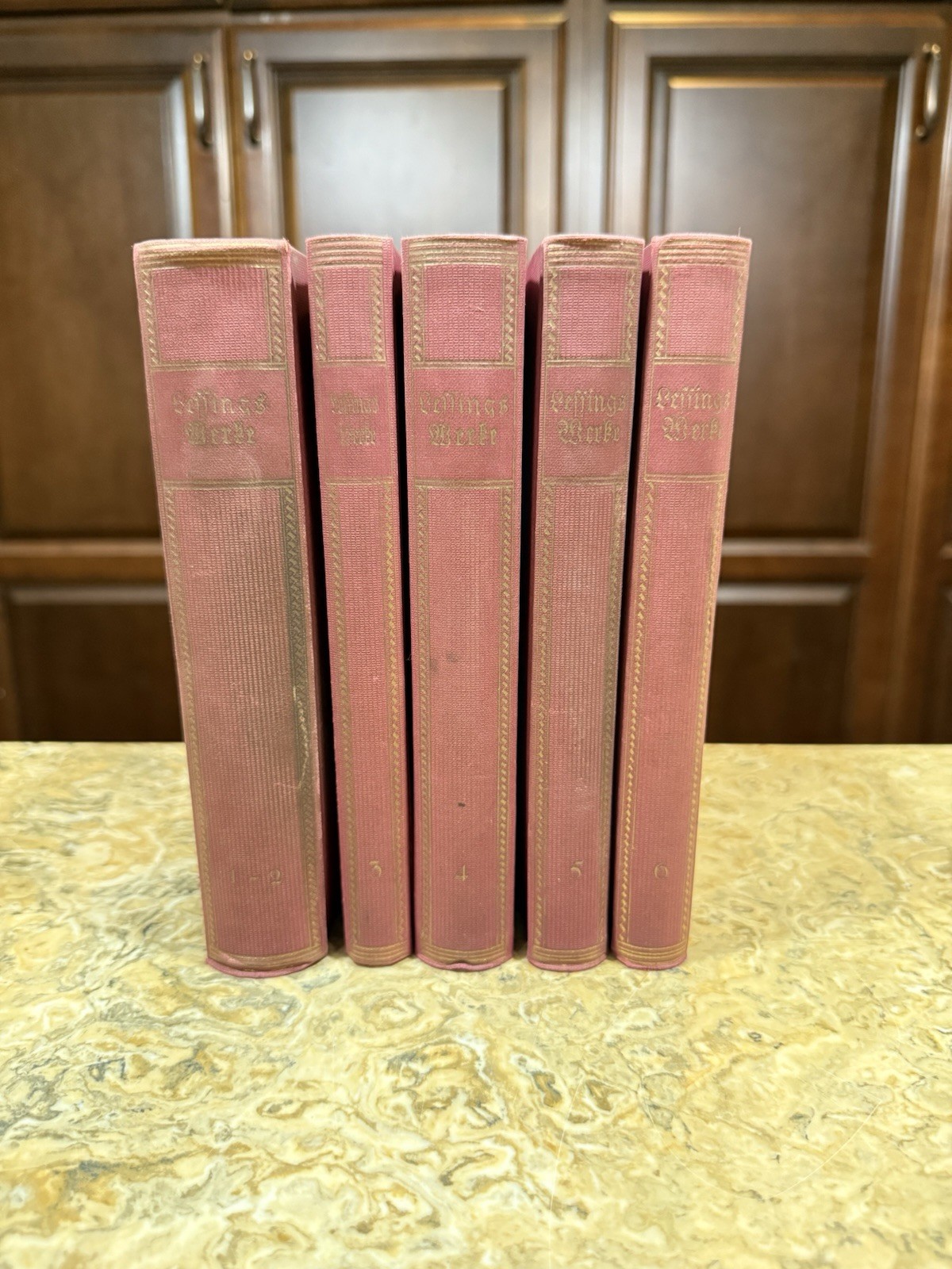 Lessings Werke 6 Vol Set Bong & Co Early 1900s German Literature HC