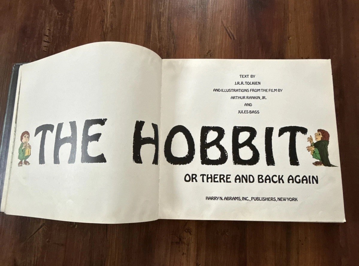 Vintage 1977 The Hobbit Or There And Back Again Illustrated HC Book Incomplete