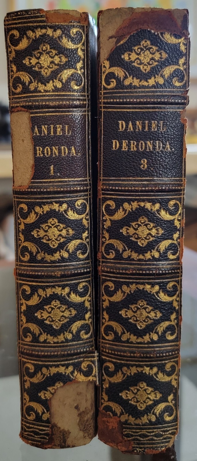 1876 Daniel Deronda, George Eliot, 2 Volumes I & II,