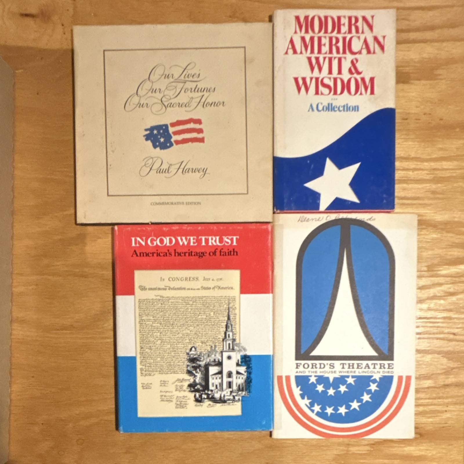 Collectible Americana Books Paul Harvey Anne Russell Wigton Commemorative