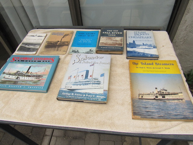 Lot of 19 antiquarian collectible books on Steam Boats mostly East Coast + NE