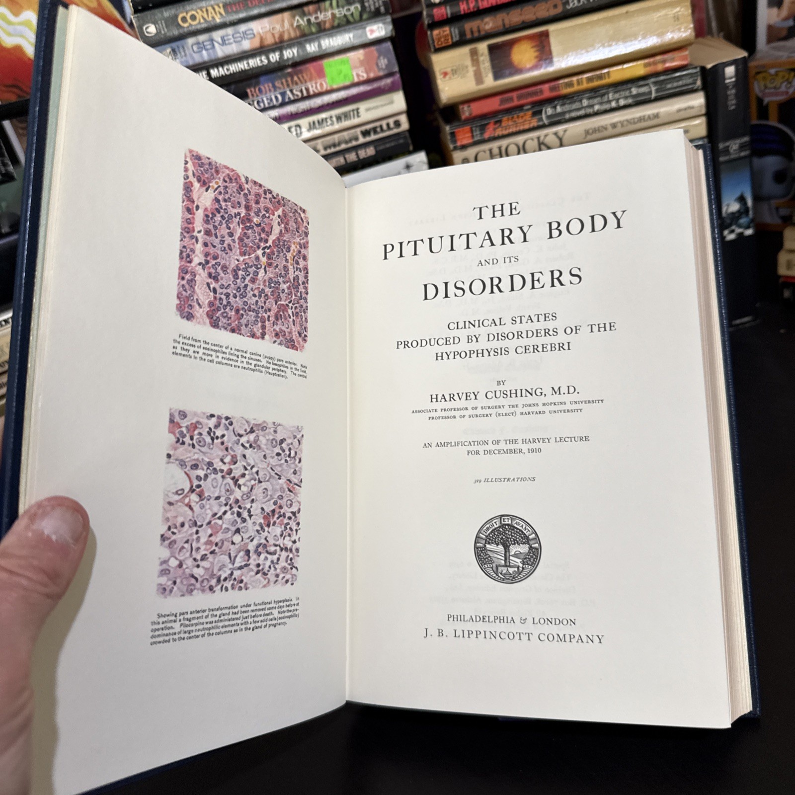 The Pituitary Body Harvey Cushing Leather HC Classics of Medicine Library 1979