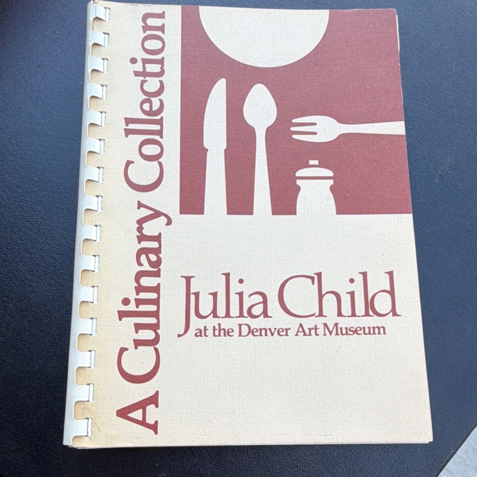 Julia Child Illustrated Spiral Bound Softcover Denver Art Museum Cookbook 1979