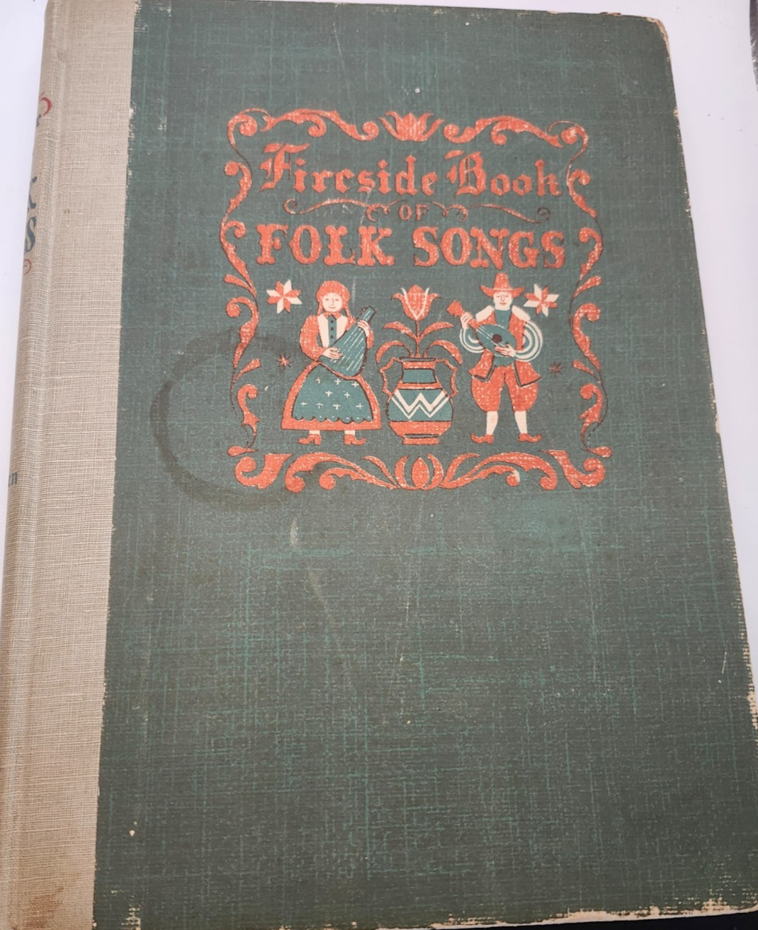 Fireside Book of Folk Songs Music 1947 Simon and Schuster Second Printing