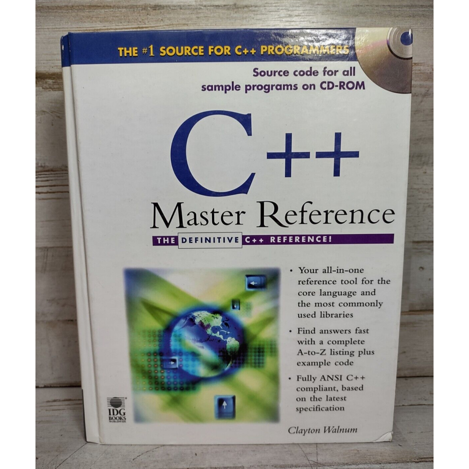 C++ Master Reference The Definitive Reference Clayton Walnum Hardcover *NO DISK*