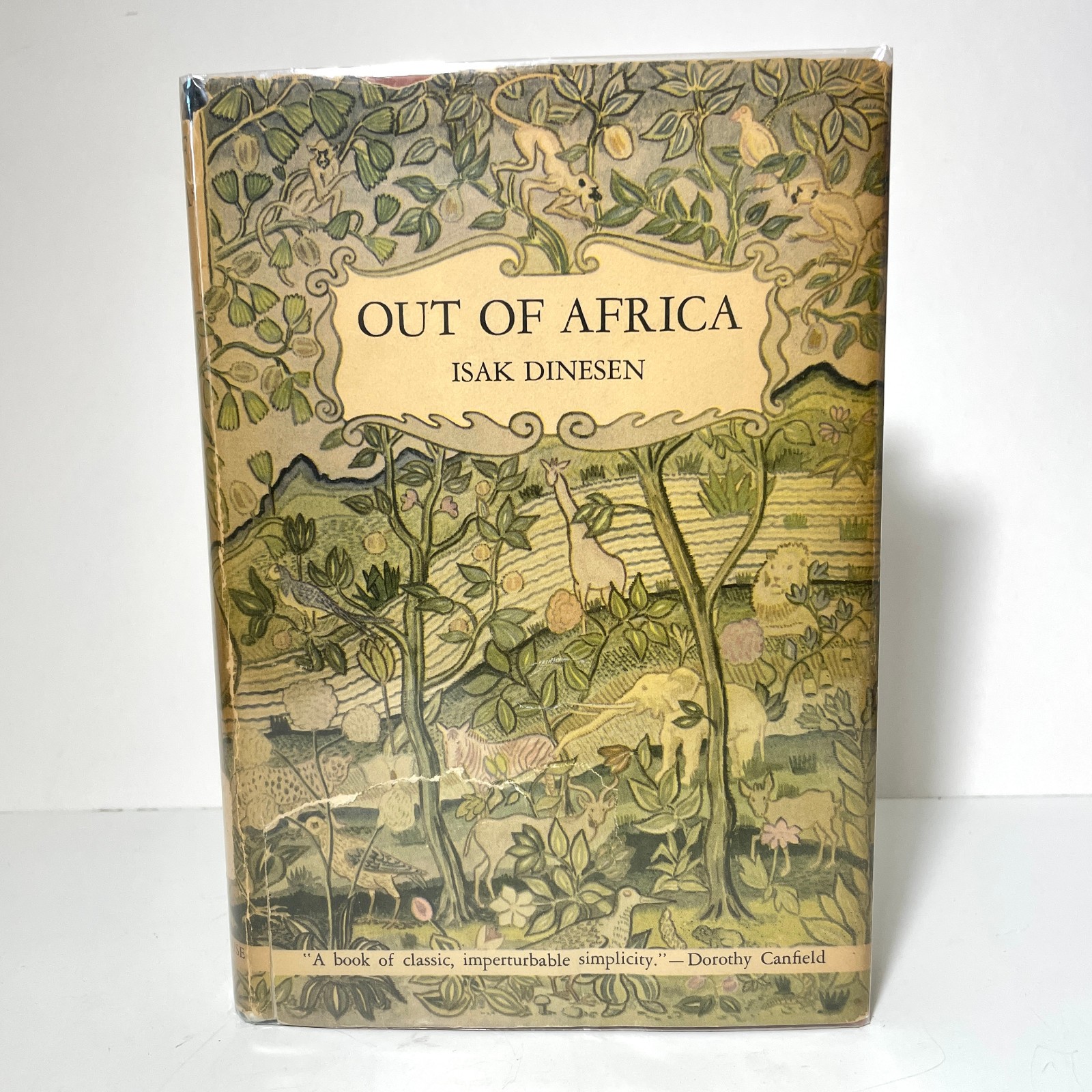 Out of Africa Isak Dinesen 1938 First Edition Hardcover with Dust Jacket
