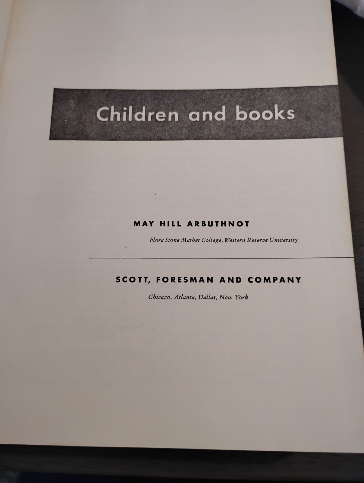 1947 1st Edition Children and Books May Hill Arbuthnot Rare Vintage Textbook HC
