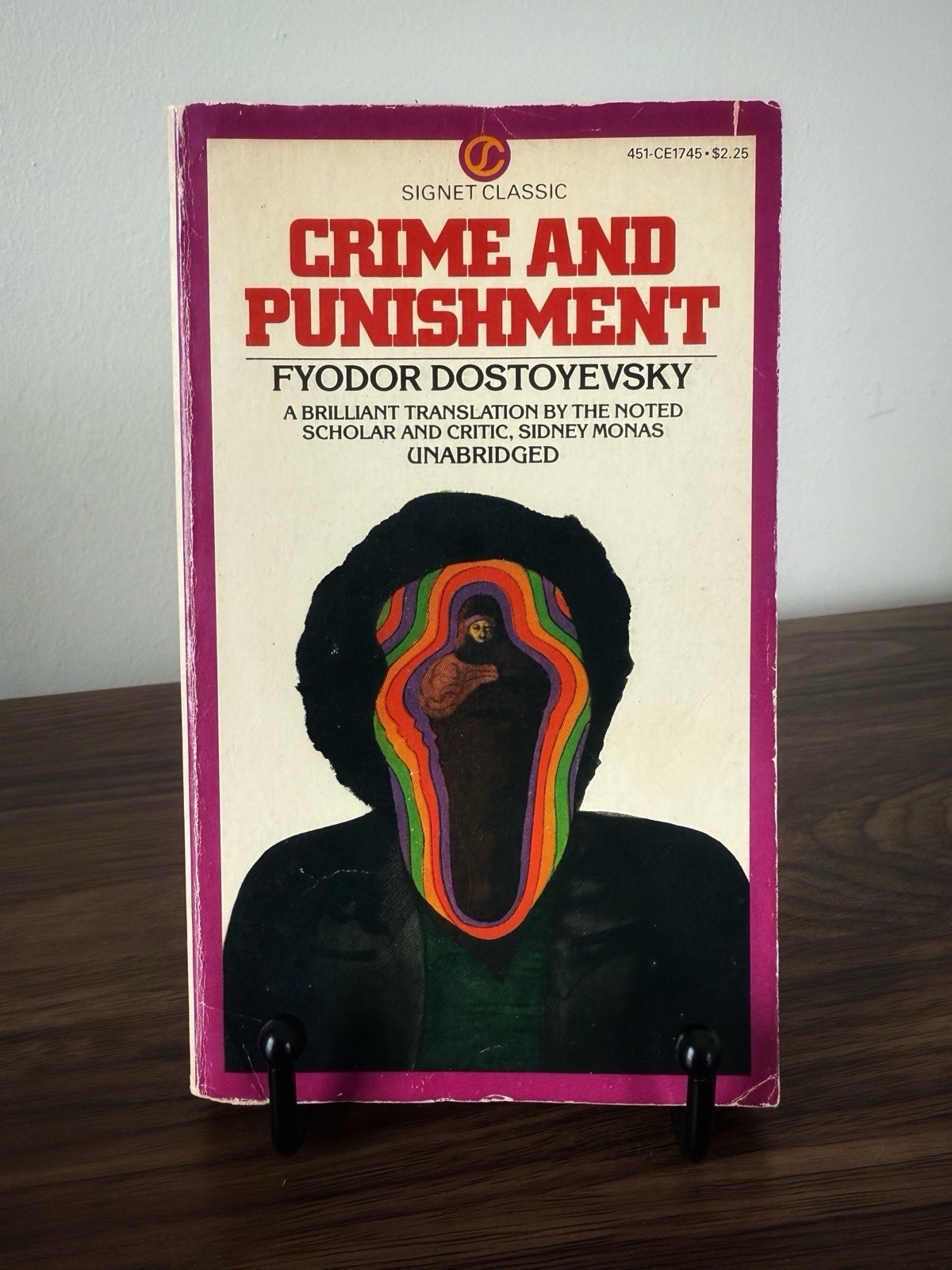 Vintage 1968 Paperback Copy Of Crime & Punishment By Fyodor Dostoyevsky
