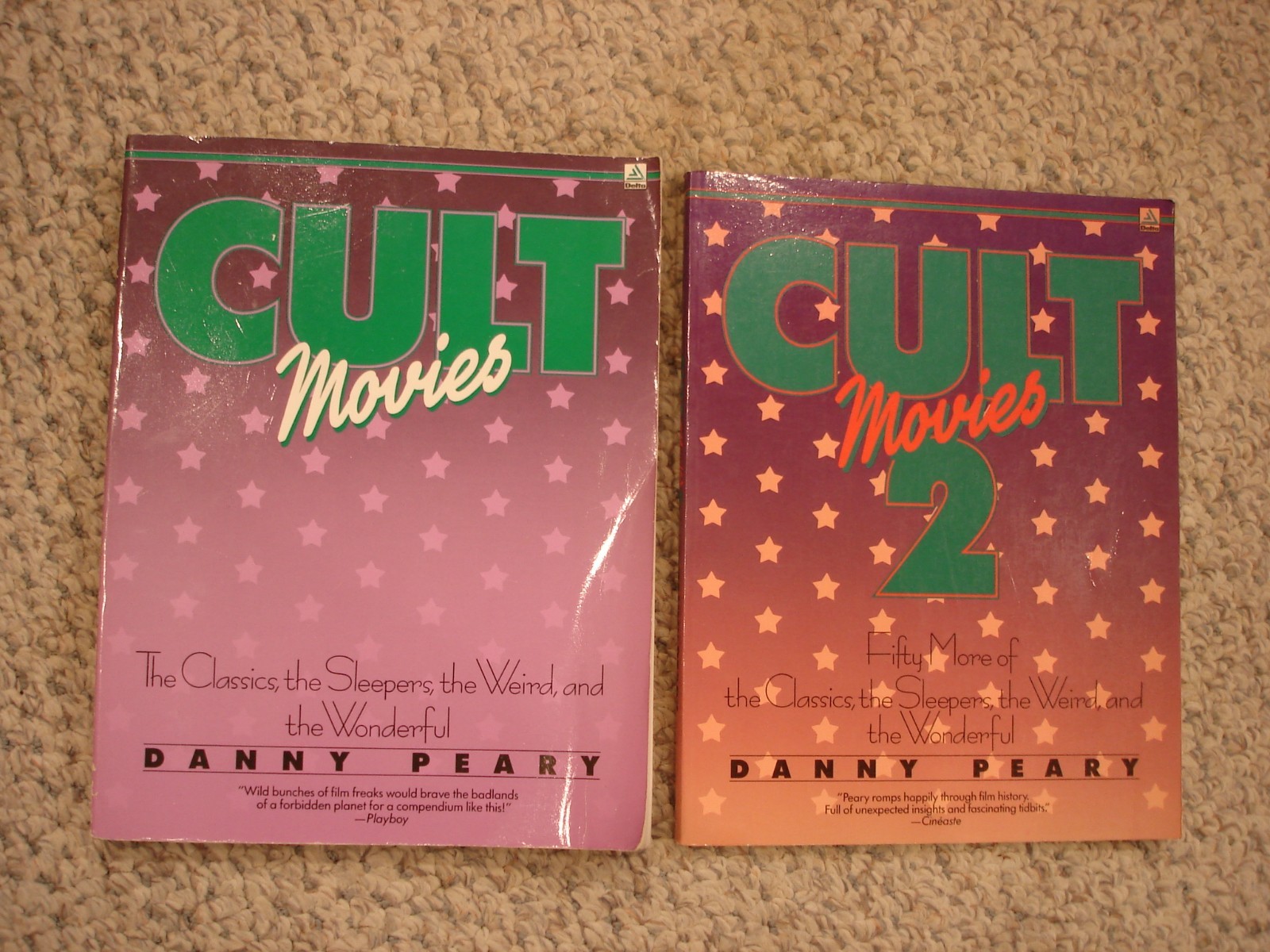 Lot Cult Movies 1 & 2 Danny Peary trade paperback 1989 first printing