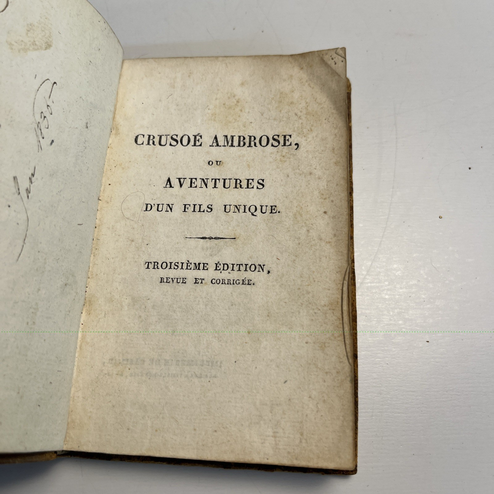 1823 Crusoé Ambrose French Robinsonade Illustrated Book Alexis Eymery Paris