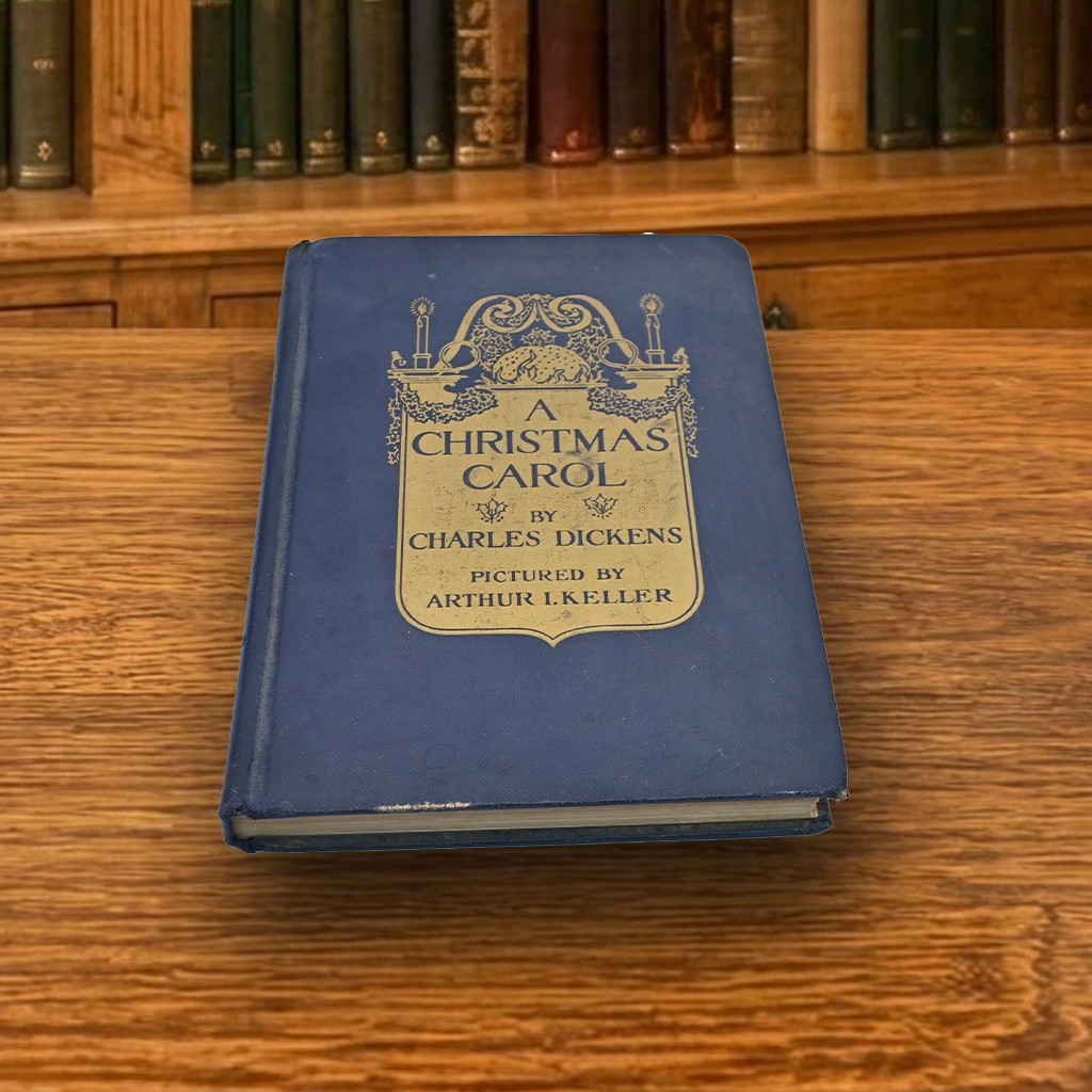 1914 A Christmas Carol Charles Dickens Illustrated Keller David McKay Hardcover