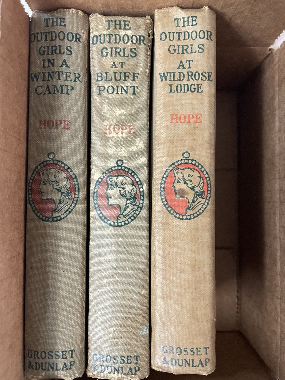 Lot of 3 The Outdoor Girls Laura Lee Hope Vintage Hardcover Antique