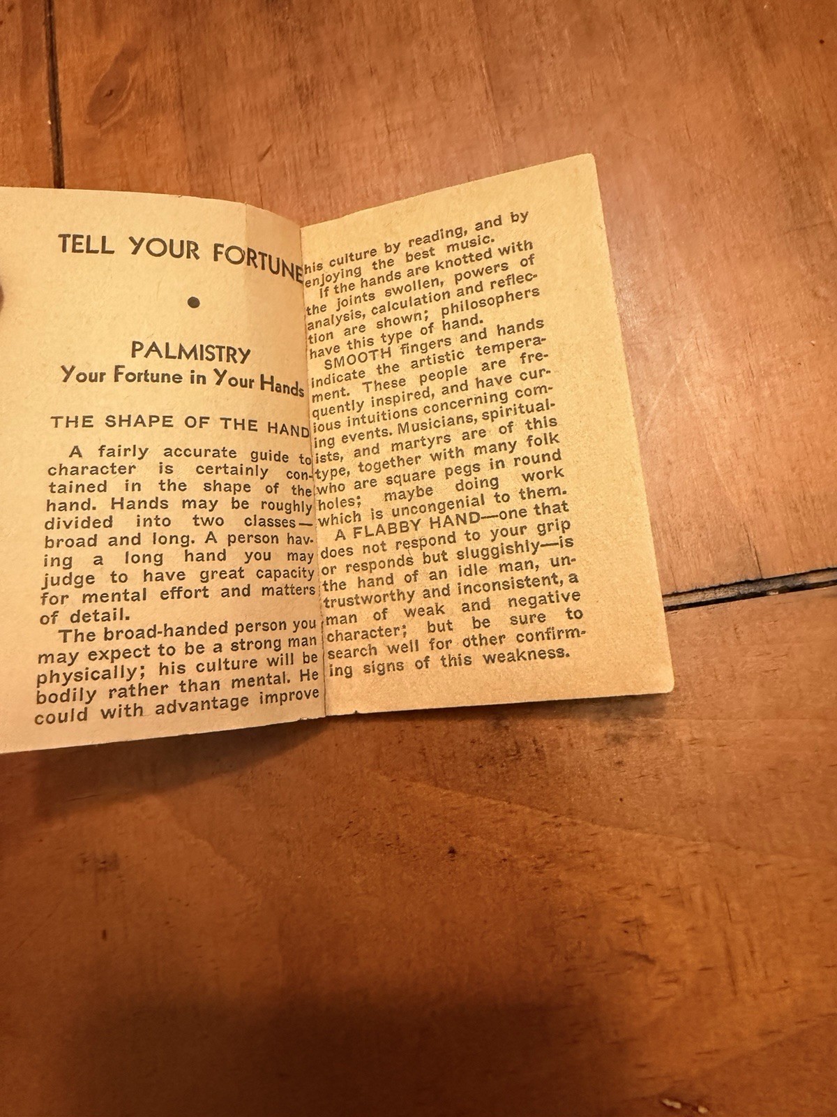 1938 TELL YOUR FORTUNE Whitman 1100B Rare Occult Palmistry Astrology Ephemera