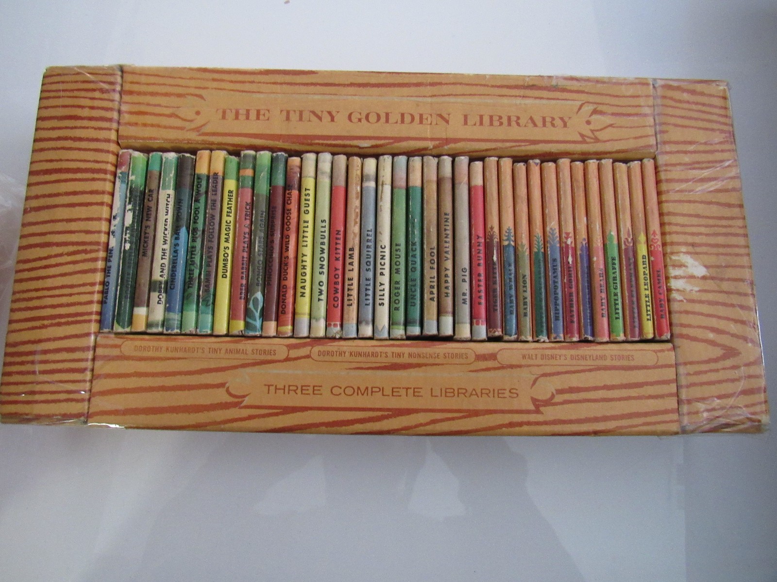 Vintage Tiny Golden Library Complete Box Set (36 miniature books)