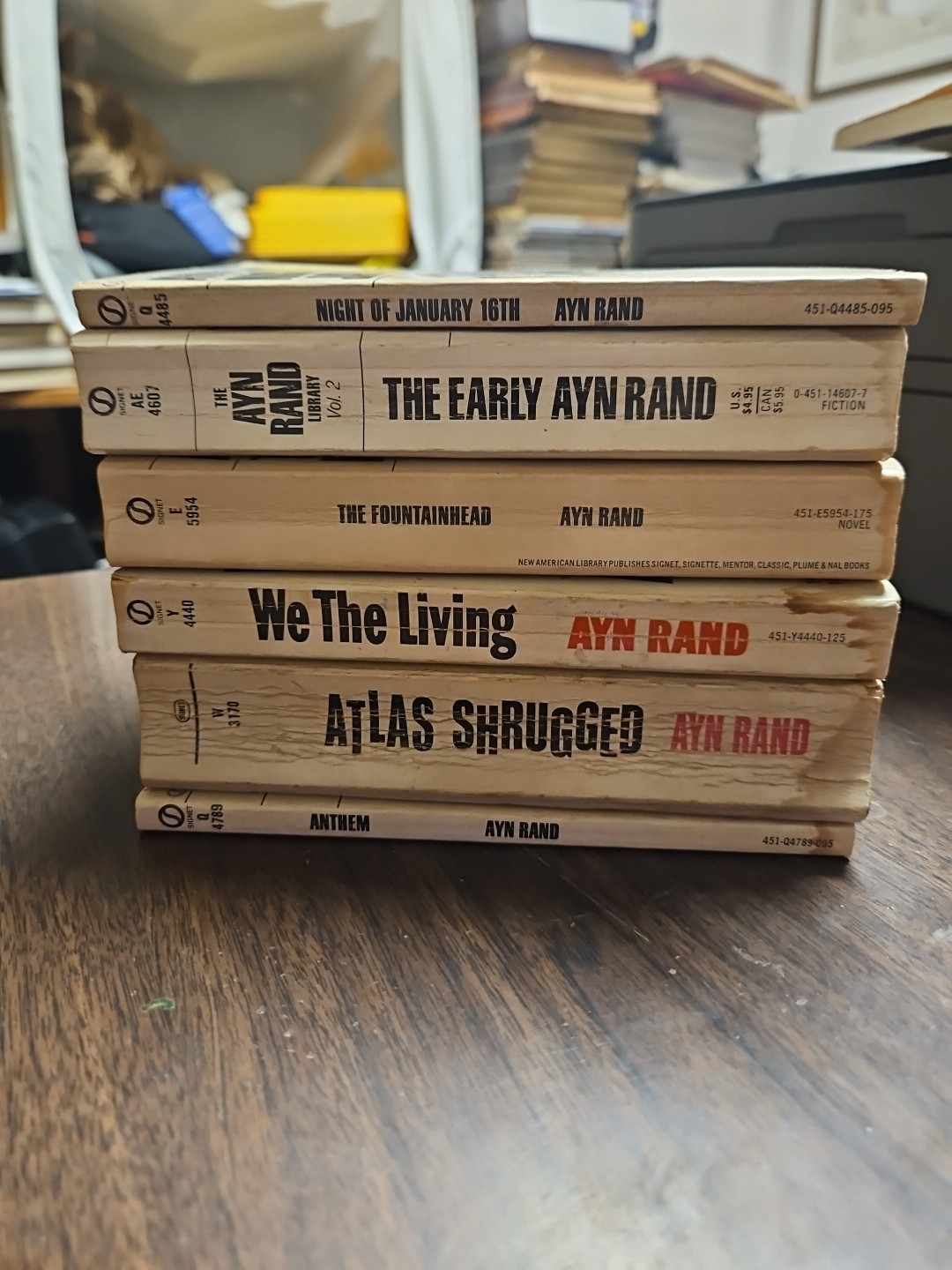 AYN RAND, BUNDLES OF 6 BOOKS