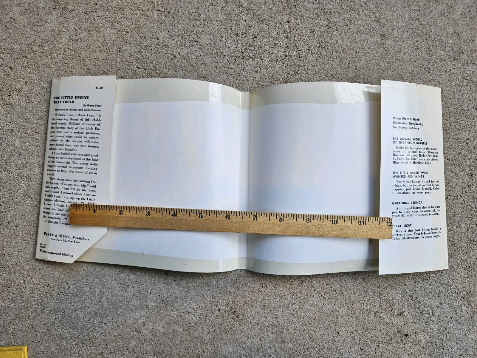 Vintage 1960’s The Little Engine That Could Slip Cover Reinforced Binding