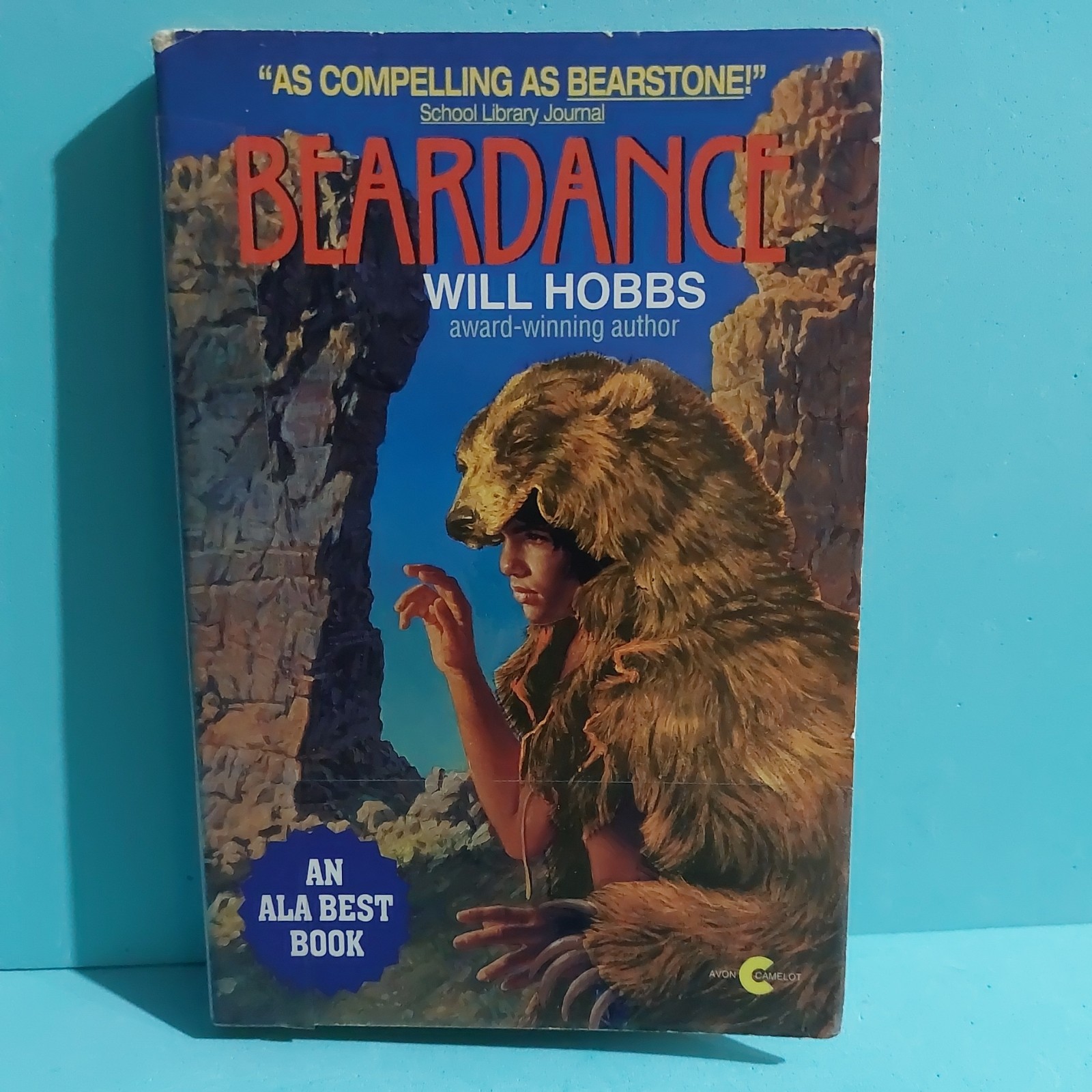 Beardance by Will Hobbs 1993 Trade Paperback Ex Libris Avon/Camelot