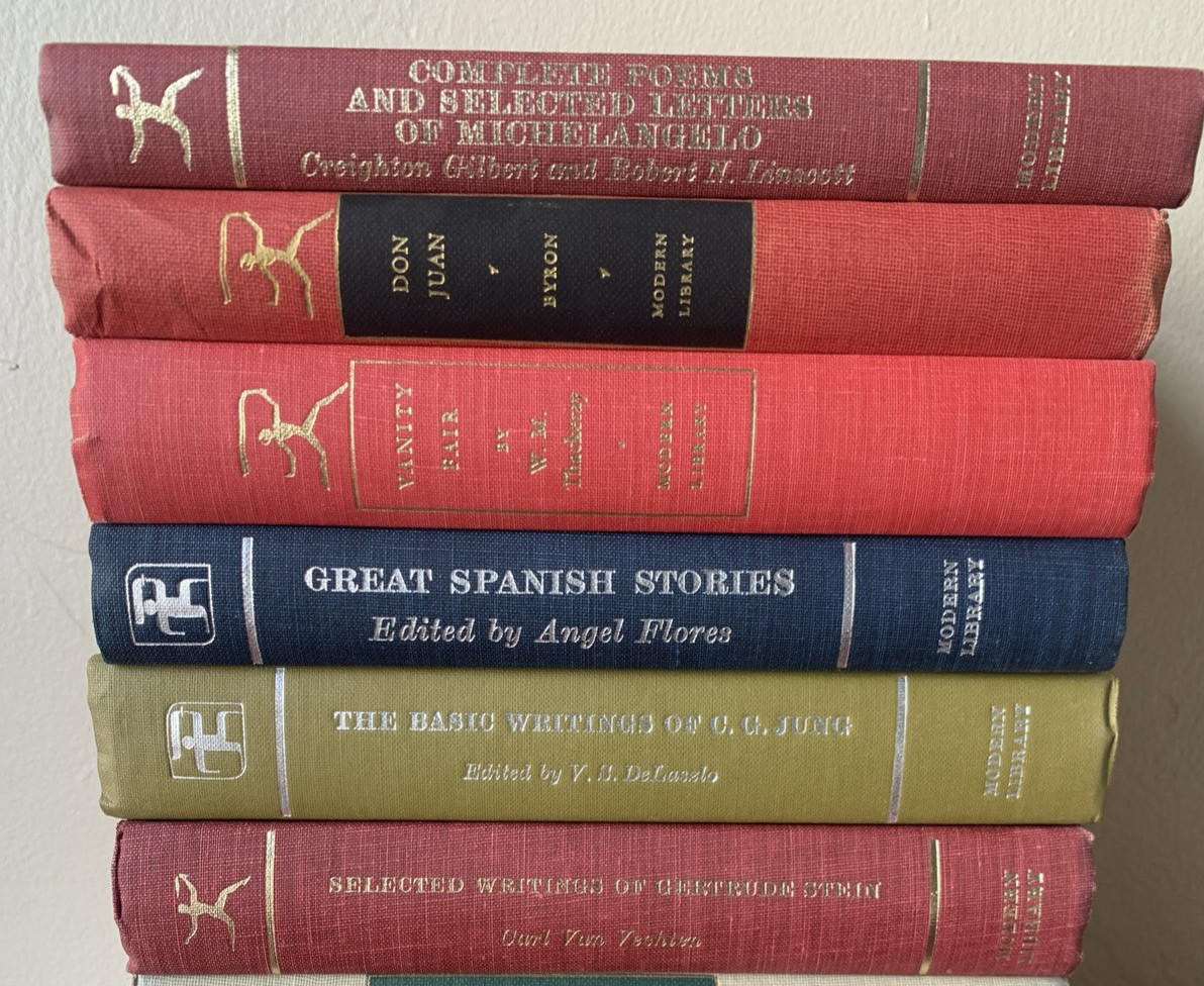Lot of (6) Vintage Old Color Hardcover Random Books Circa 1930s thru 1980s