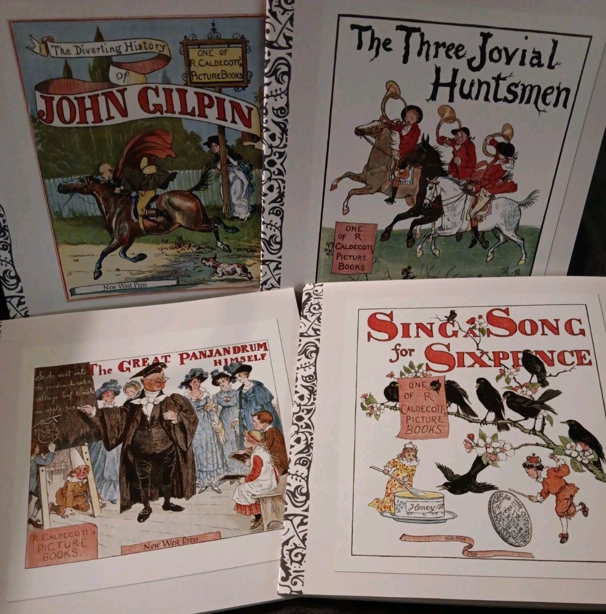 Illustrated Nursery Rhymes Of Randolph Caldecott New West Press 4 Volumes