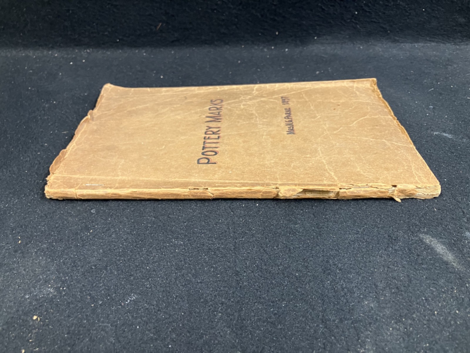 1897 BOOK OF POTTERY MARKS BY W. PERCIVAL JERVIS