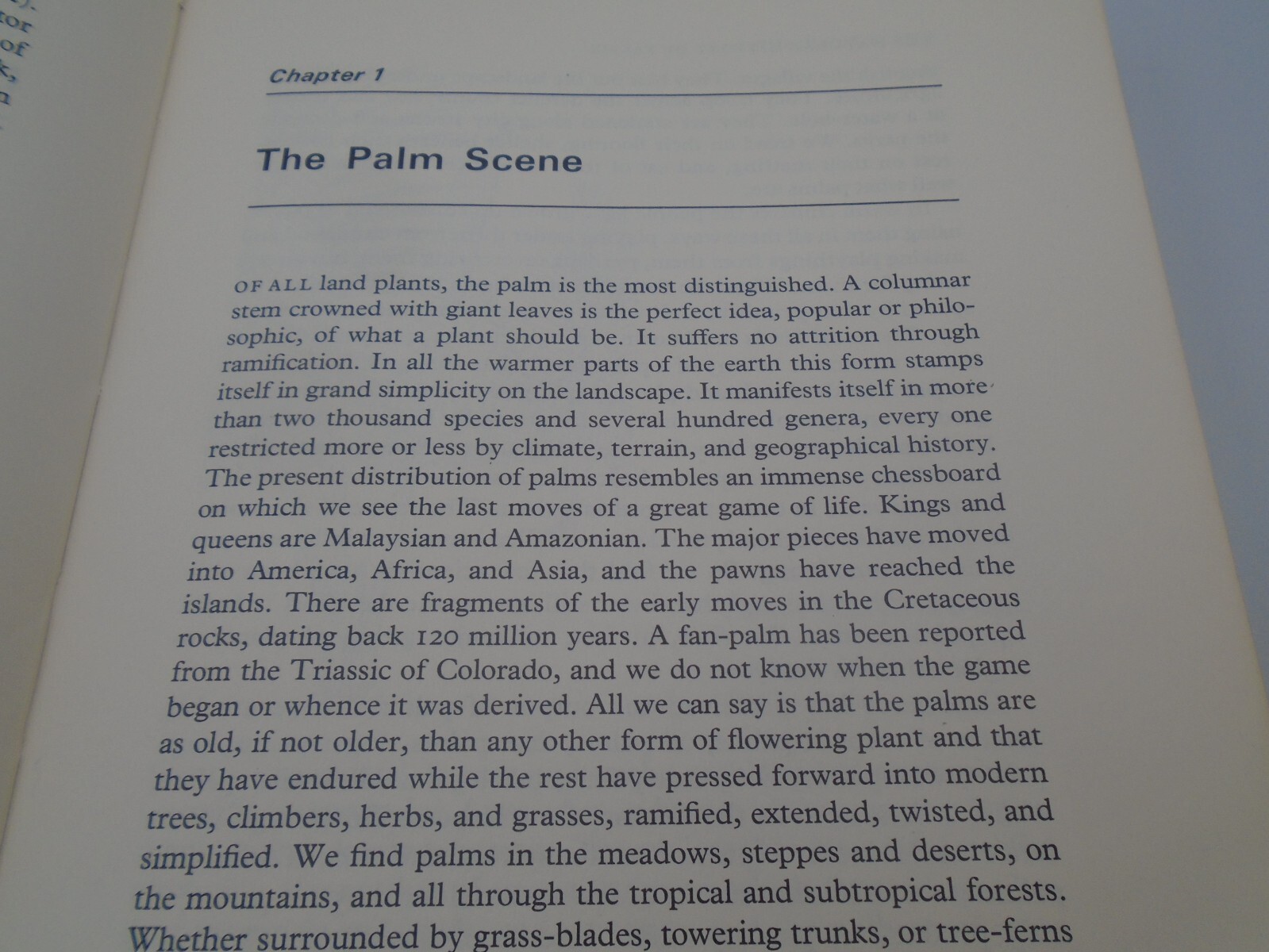 Natural History of Palms (E.J.H. Corner) PROOF COPY, 1966, Paperback