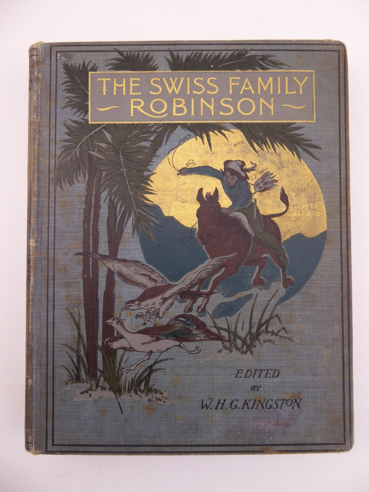 Antique Book Swiss Family Robinson Illustrated 1800’s