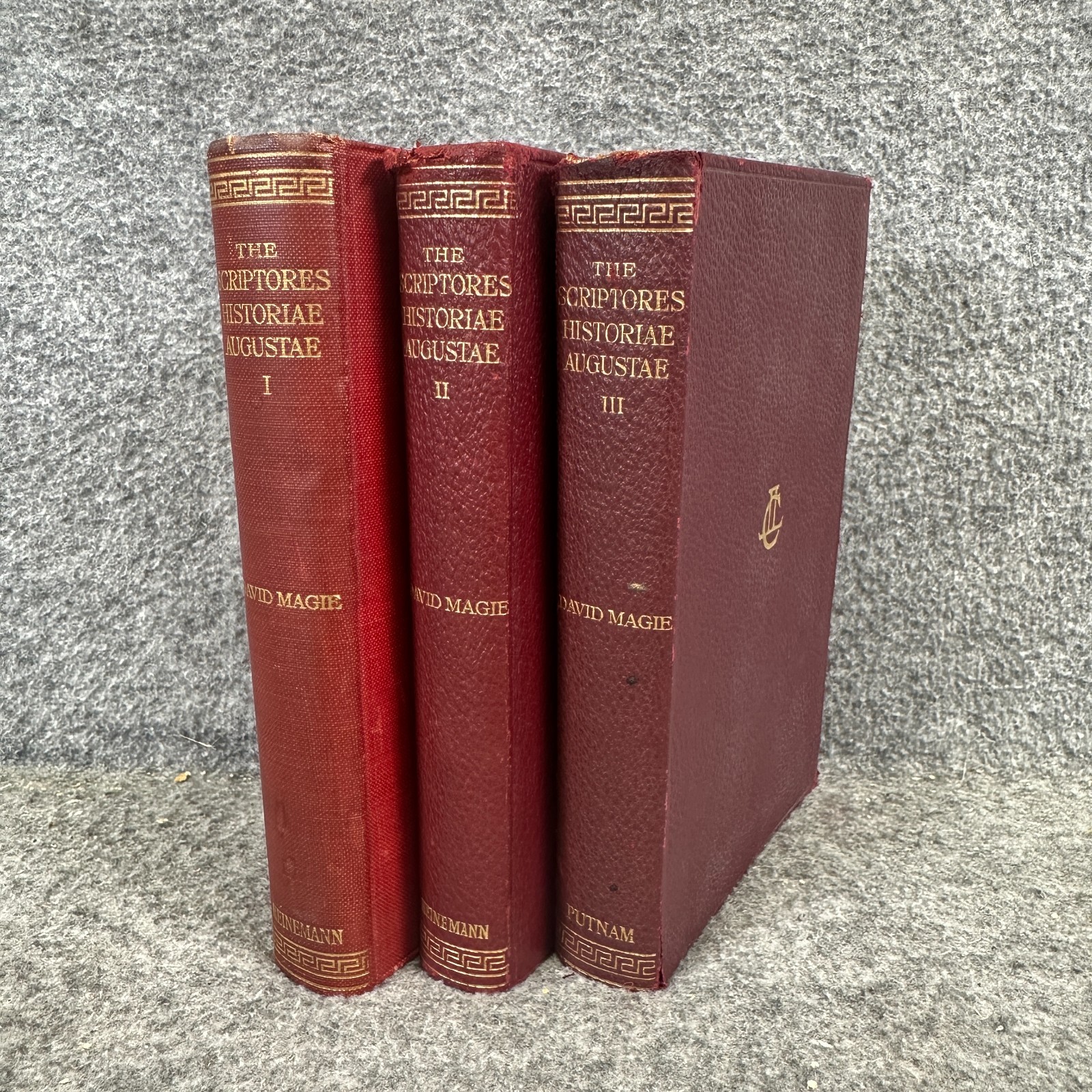 The Scriptores Historiae Augustae In Three Volumes David Magie HC 1921/24/32