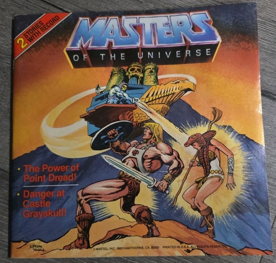 Vintage He-Man Masters Of The Universe Book & Record 1983 Listen & Enjoy The Art